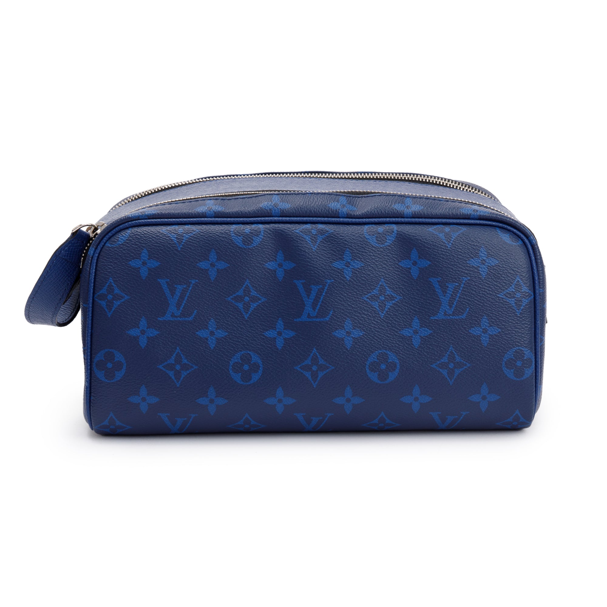 Louis Vuitton 2022 Blue Taigarama Dropp Kit Toilet Pouch