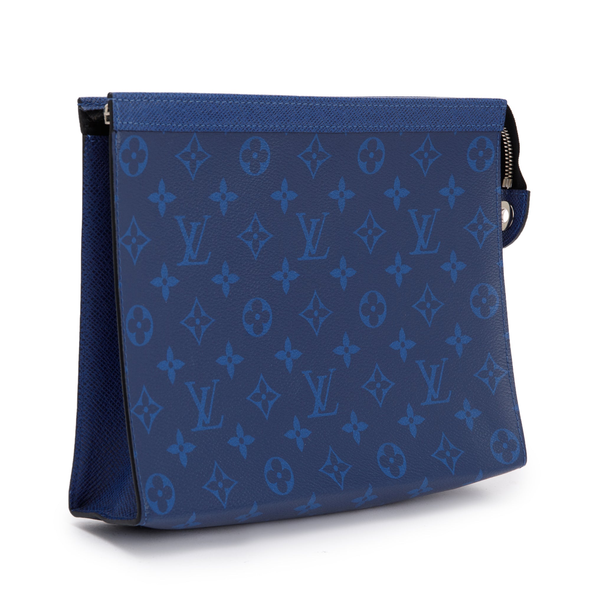 Louis Vuitton 2022 Blue Taigarama Pochette Voyage MM