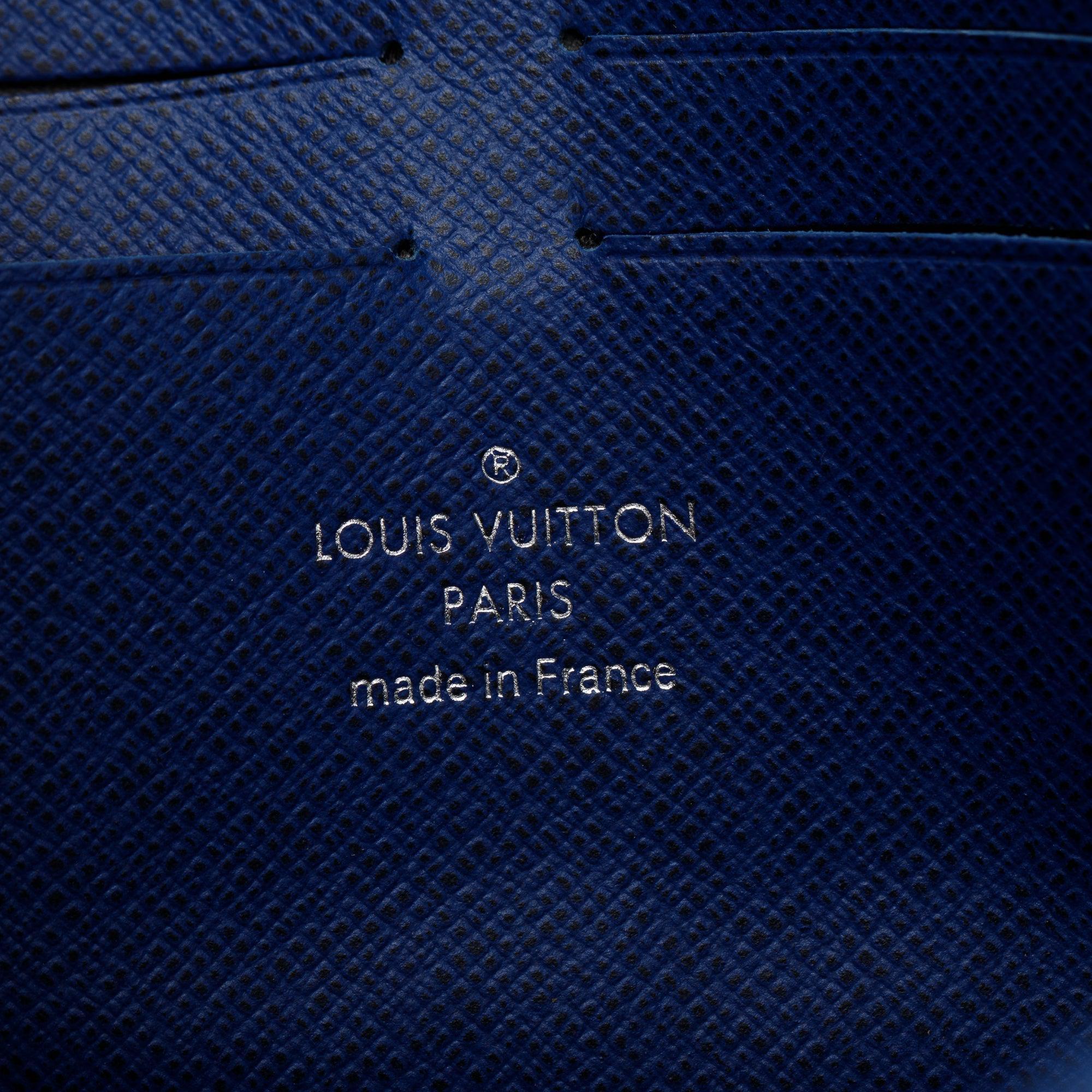 Louis Vuitton 2022 Blue Taigarama Pochette Voyage MM