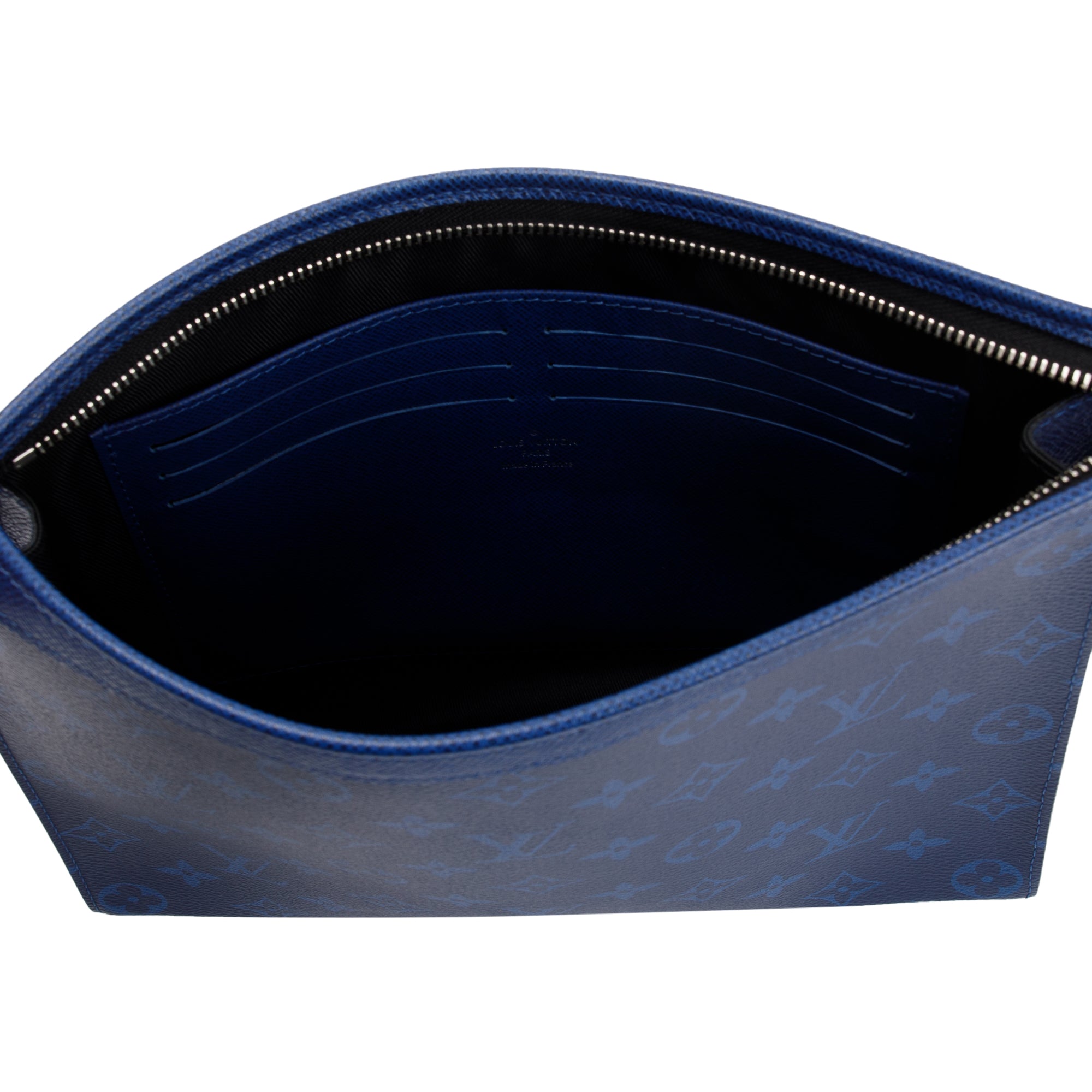 Louis Vuitton 2022 Blue Taigarama Pochette Voyage MM