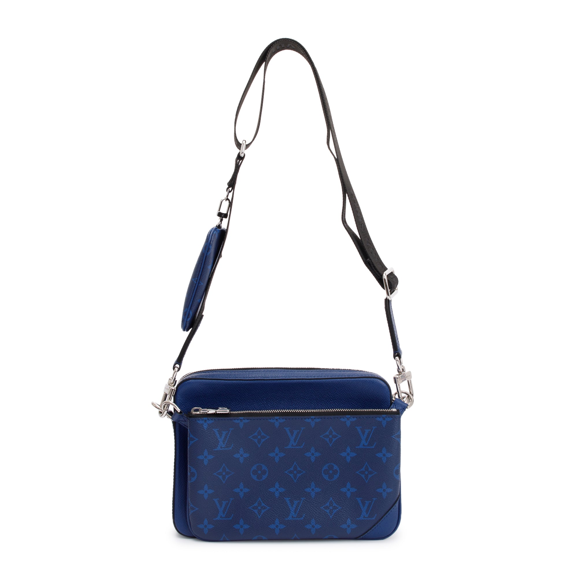 Louis Vuitton 2022 Blue Taigarama Trio Messenger Bag