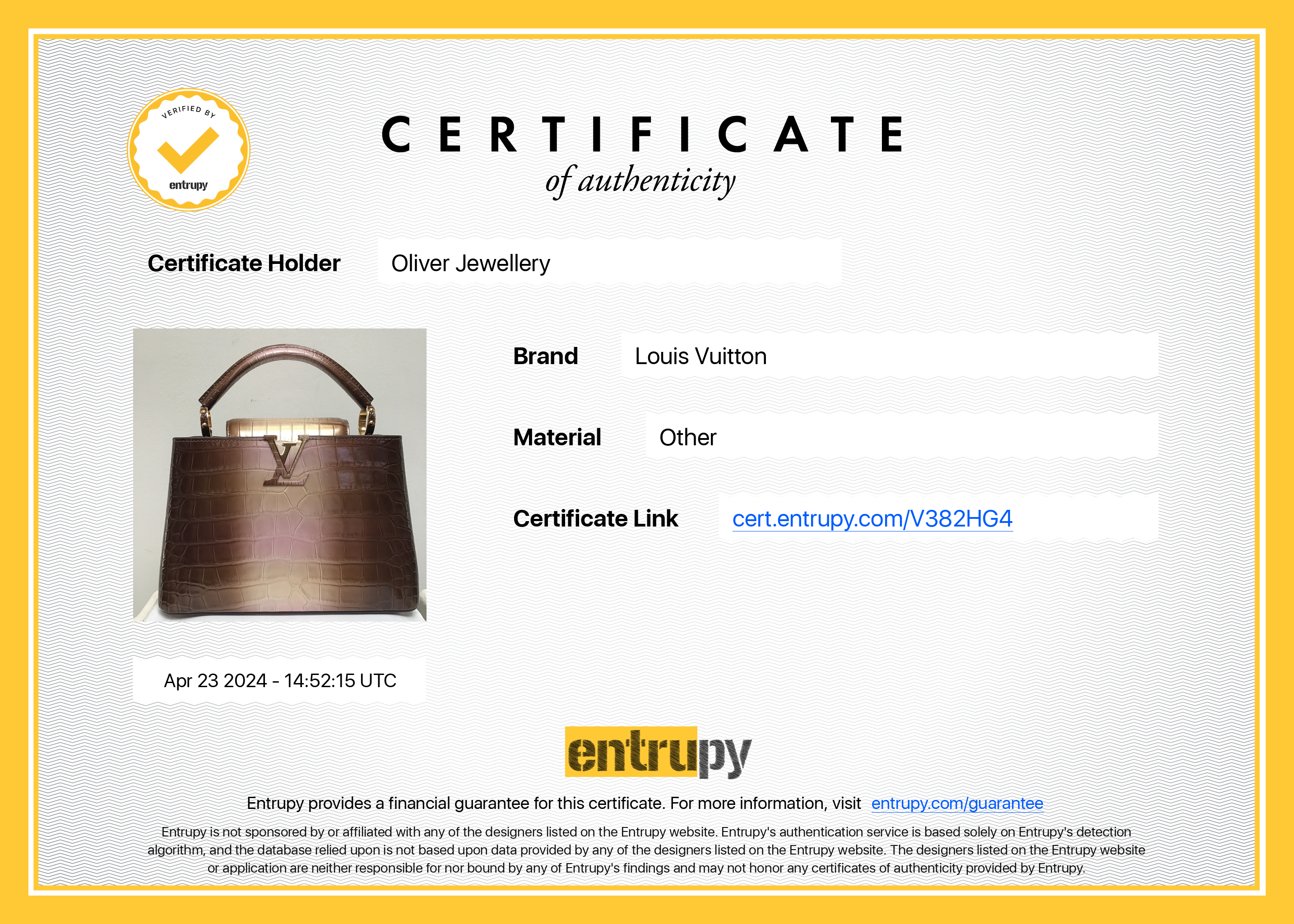 Louis Vuitton 2022 Brown/ Gold Alligator Ombre Capucines BB w/ Strap, Box & Papers