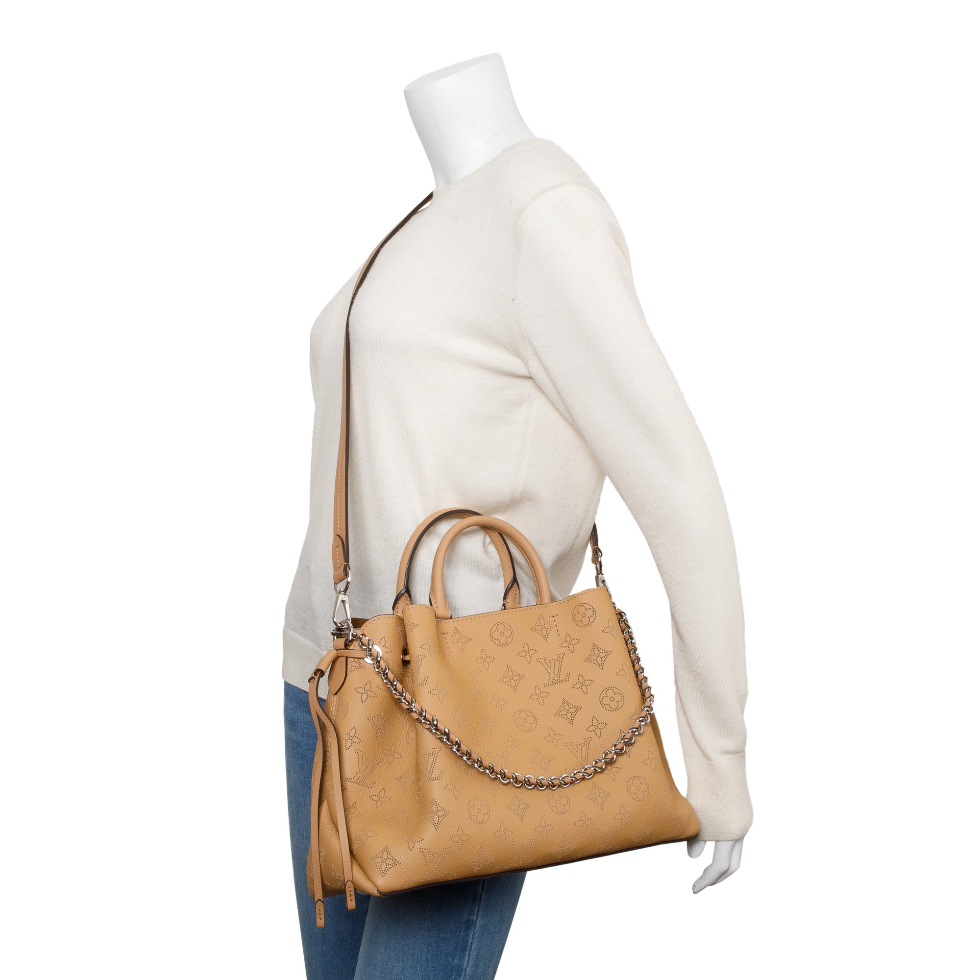 Louis Vuitton 2022 Brown Monogram Mahina Bella Tote w/ Straps & Box