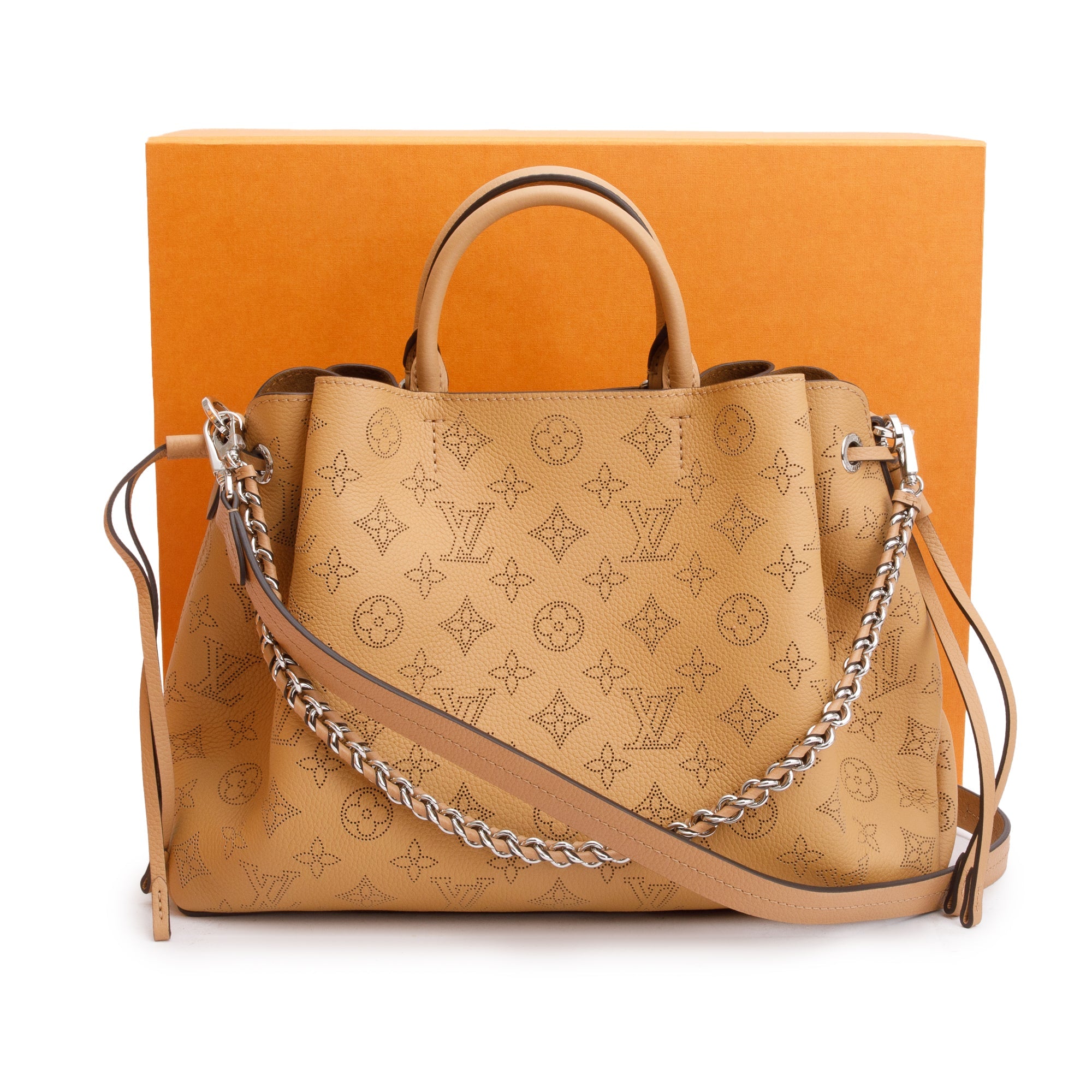 Louis Vuitton 2022 Brown Monogram Mahina Bella Tote w/ Straps & Box
