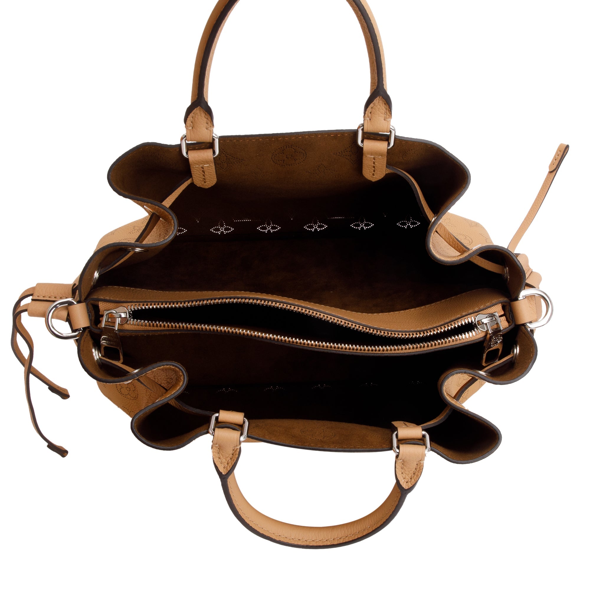 Louis Vuitton 2022 Brown Monogram Mahina Bella Tote w/ Straps & Box