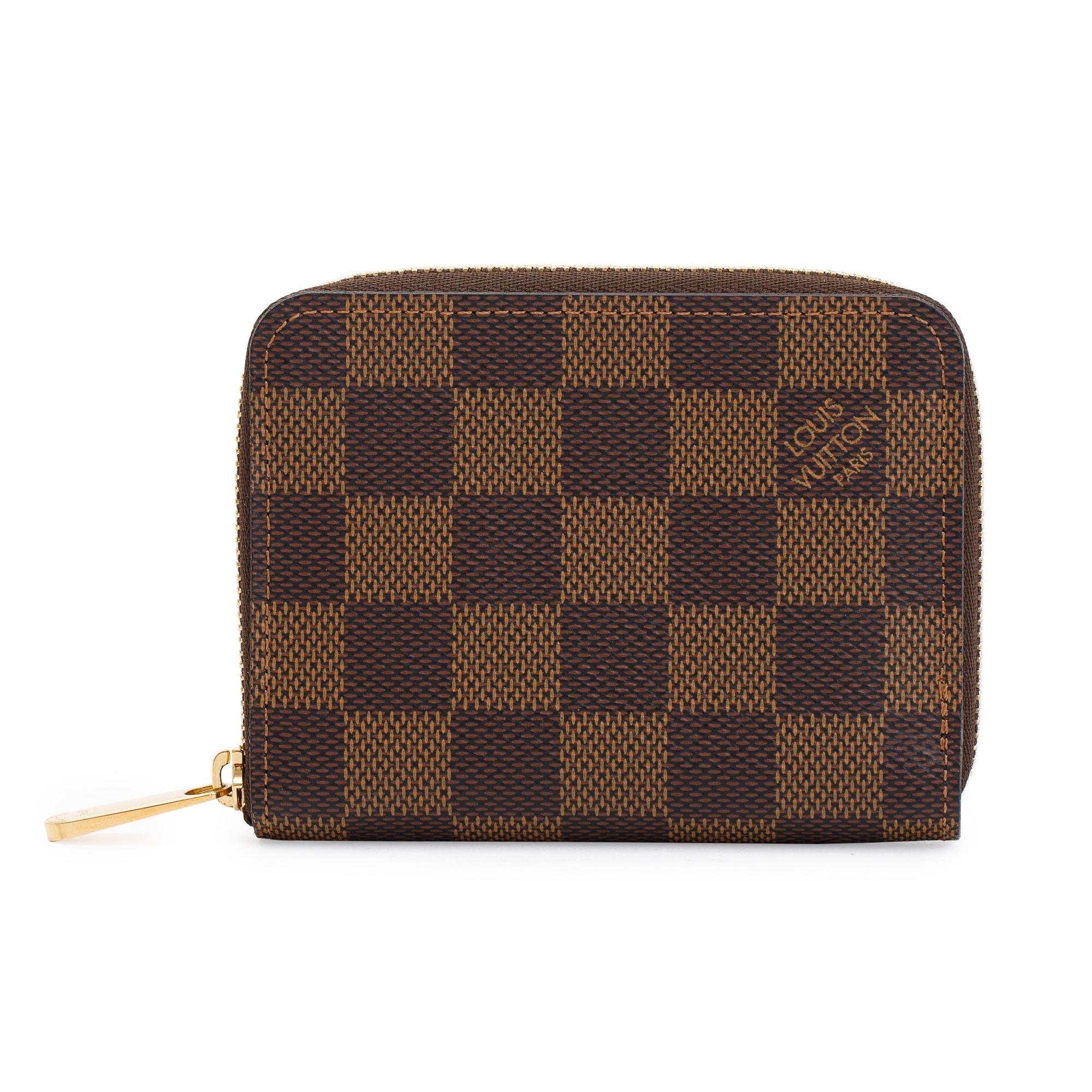 Louis Vuitton 2022 Damien Ebene Zippy Coin Purse w/ Box