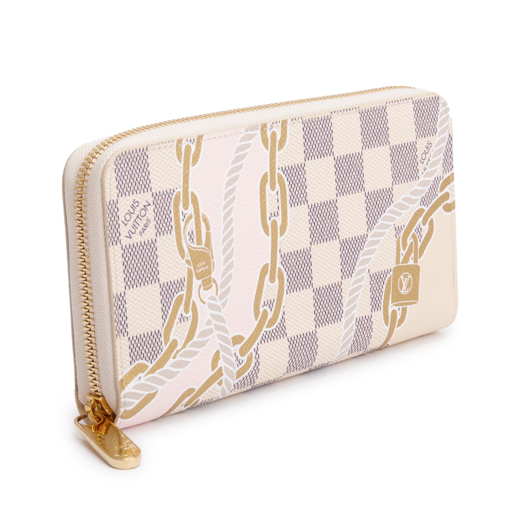Louis Vuitton 2022 Damier Azur Nautical Zippy Wallet w/ Box