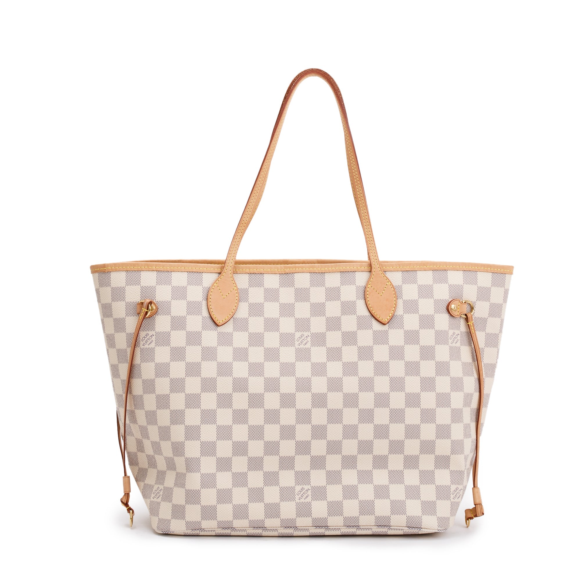 Louis Vuitton 2022 Damier Azur Neverfull MM w/ Pouch & Receipt