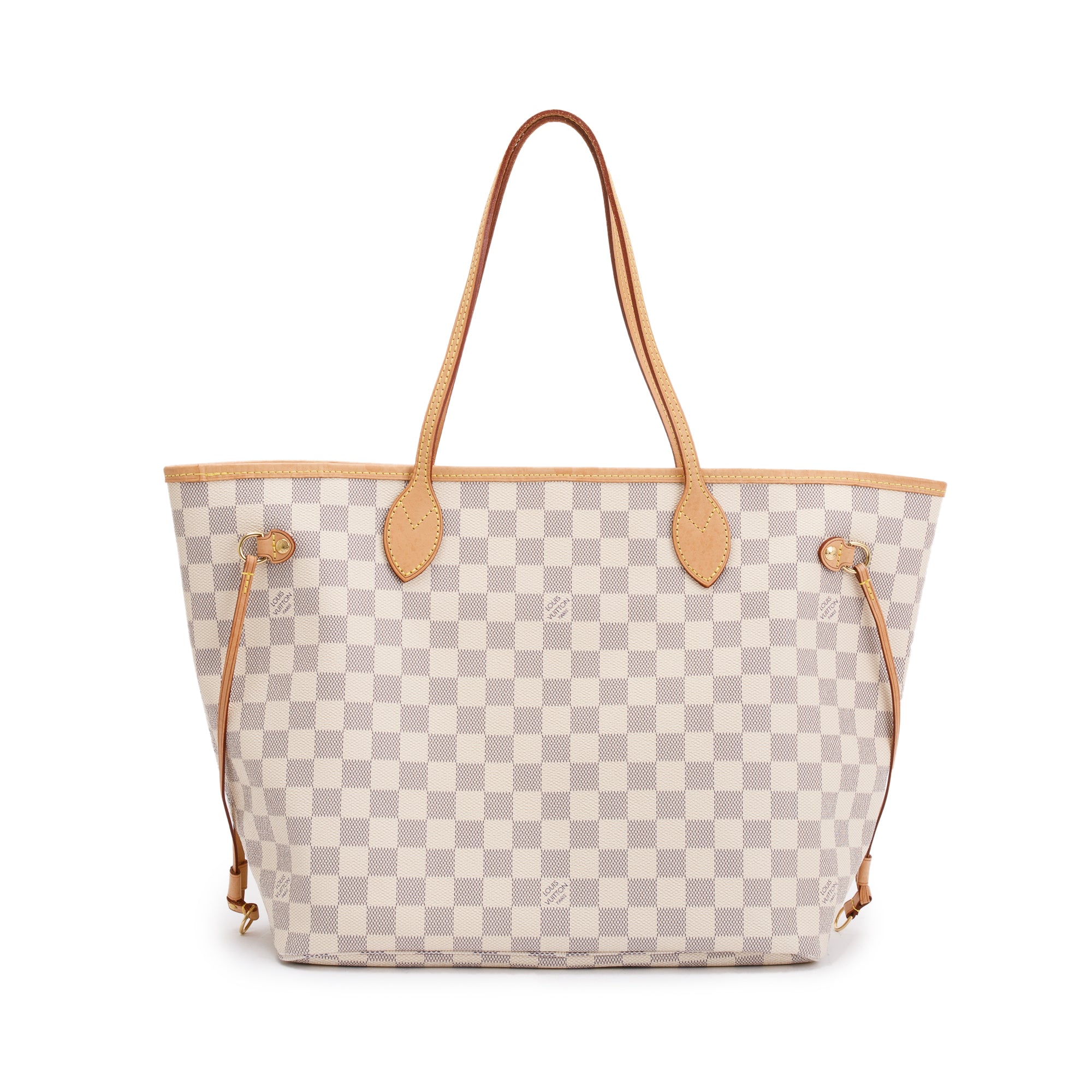 Louis Vuitton 2022 Damier Azur Neverfull MM w/ Pouch & Receipt