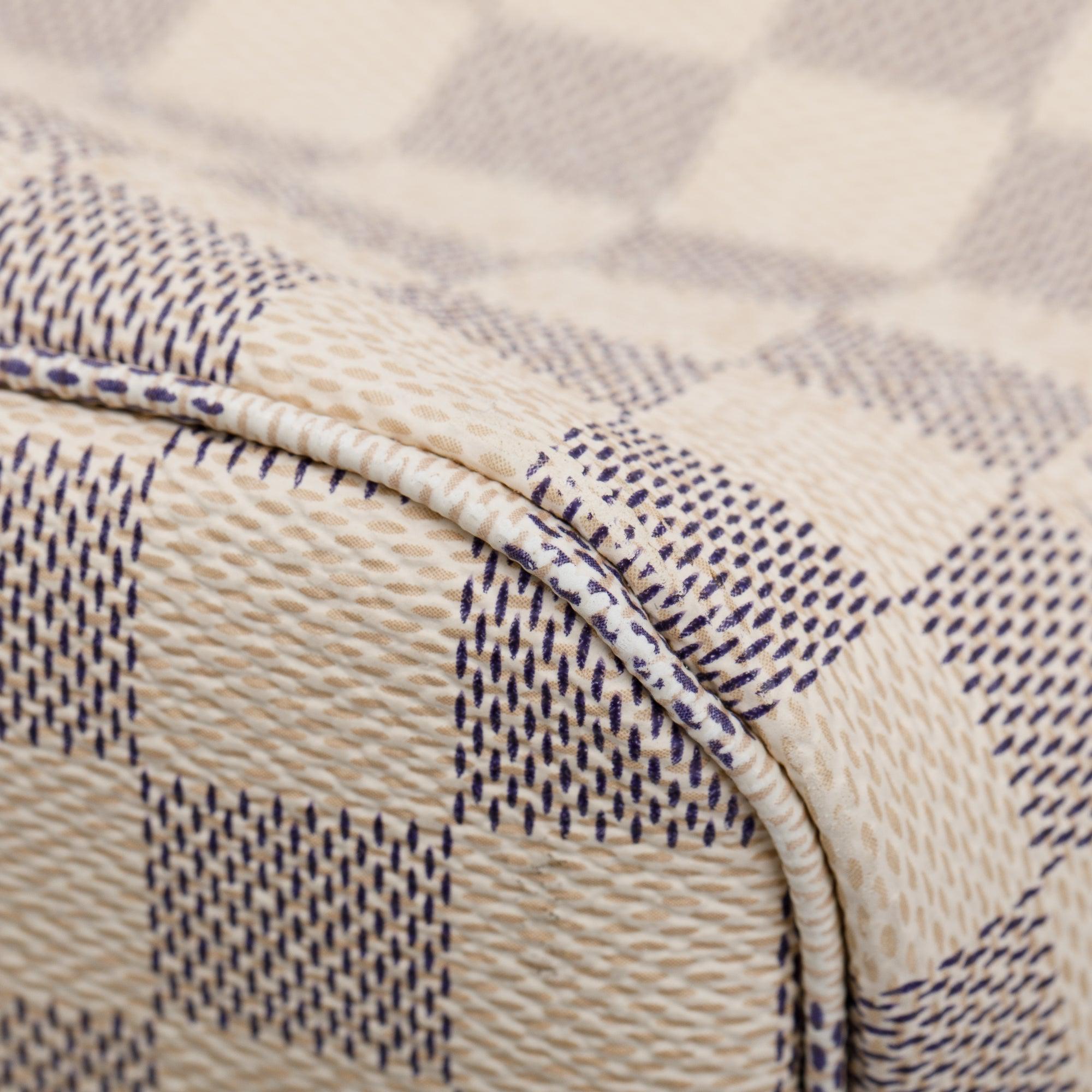 Louis Vuitton 2022 Damier Azur Neverfull MM w/ Pouch & Receipt