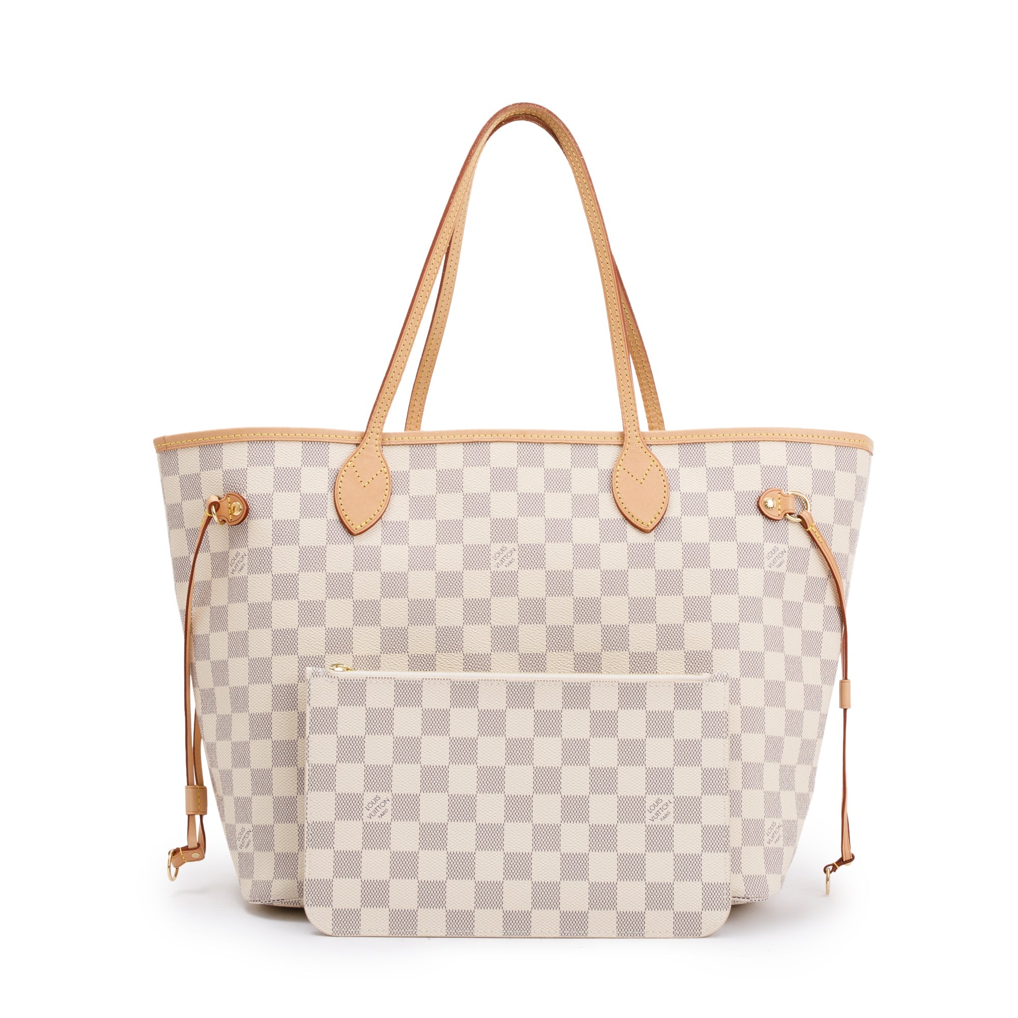 Louis Vuitton 2022 Damier Azur Neverfull MM w/ Pouch
