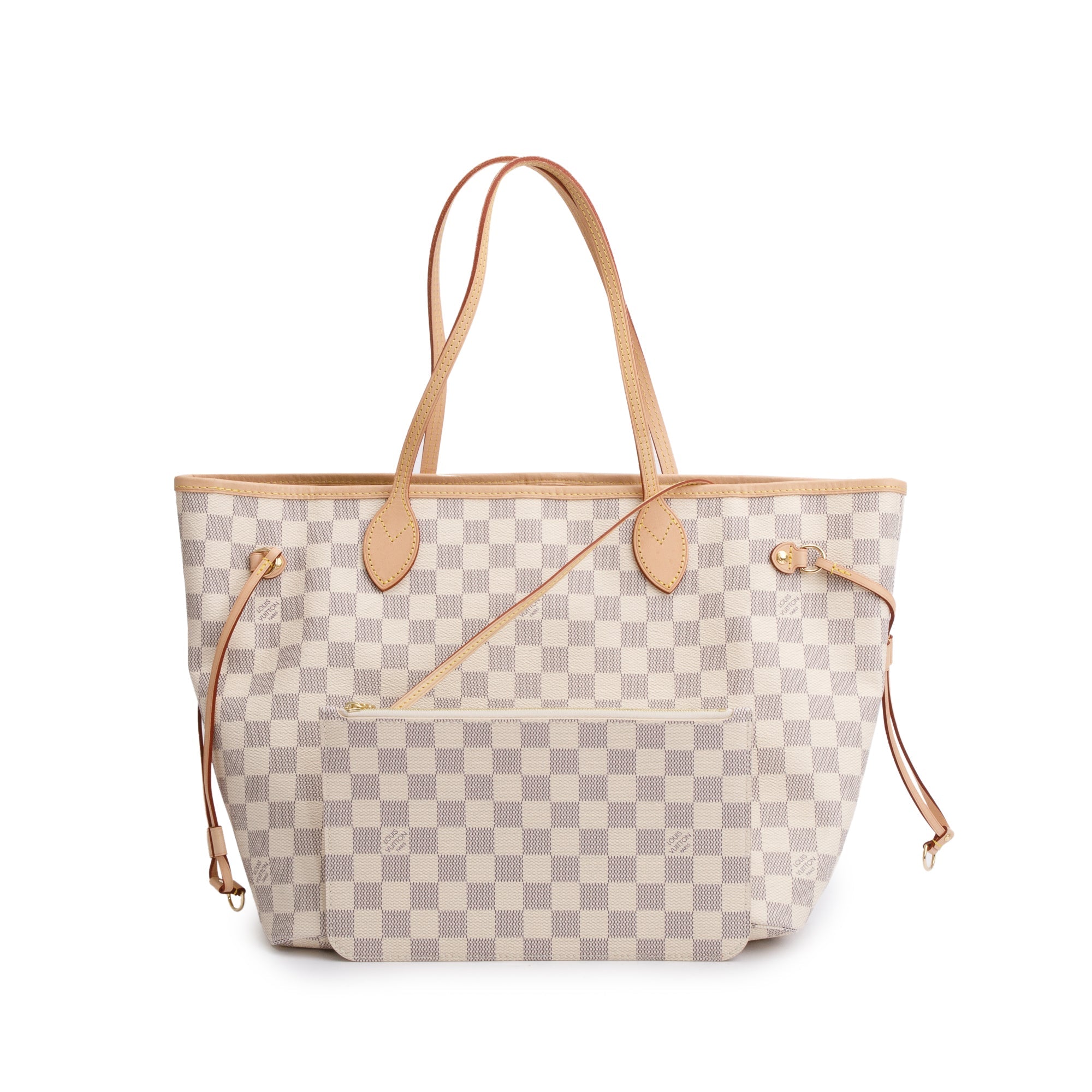 Louis Vuitton 2022 Damier Azur Neverfull MM w/ Pouch