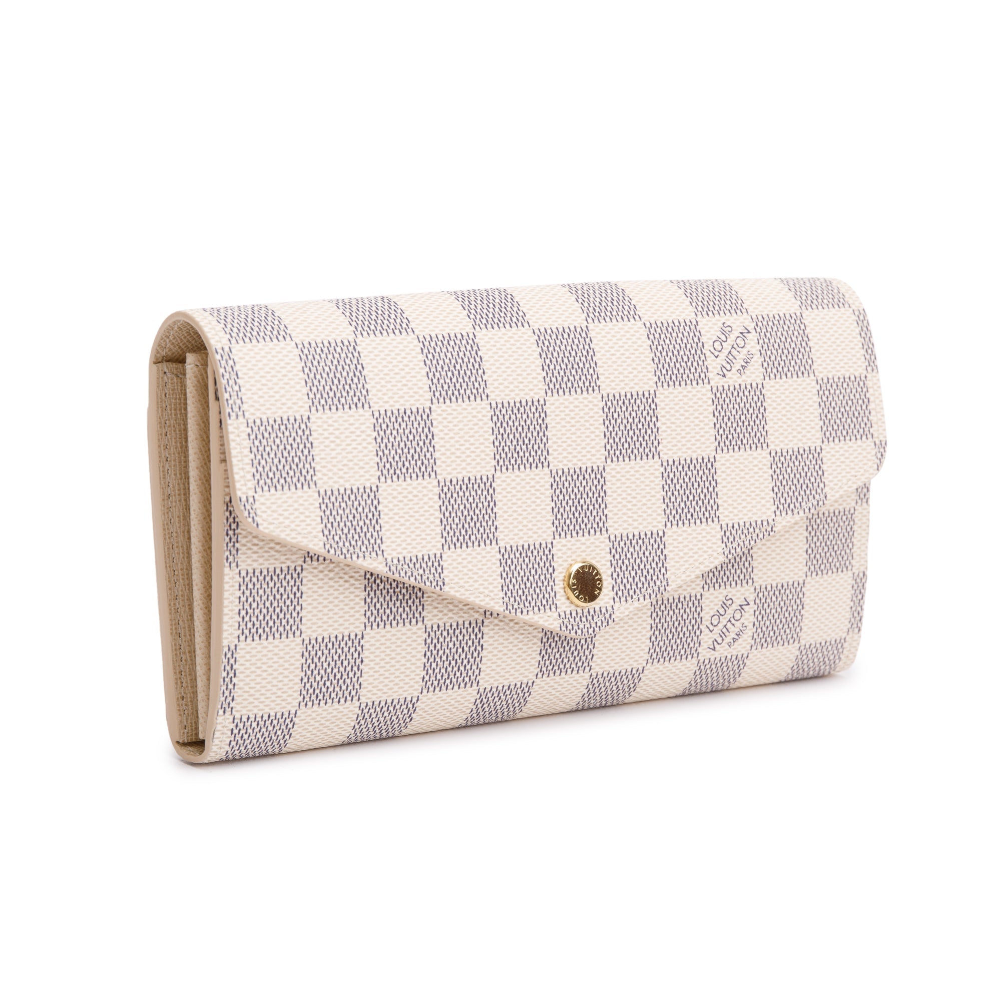 Louis Vuitton 2022 Damier Azur Sarah Wallet w/ Box