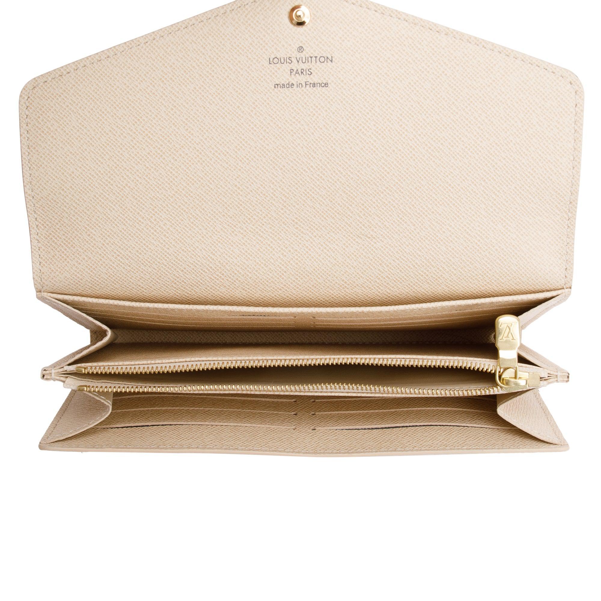 Louis Vuitton 2022 Damier Azur Sarah Wallet w/ Box