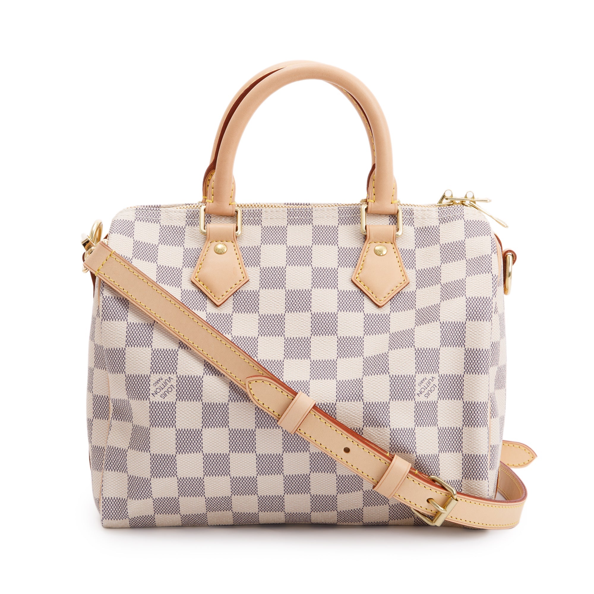 Louis Vuitton 2022 Damier Azur Speedy Bandouliere 25 w/ Box, Receipt & Strap