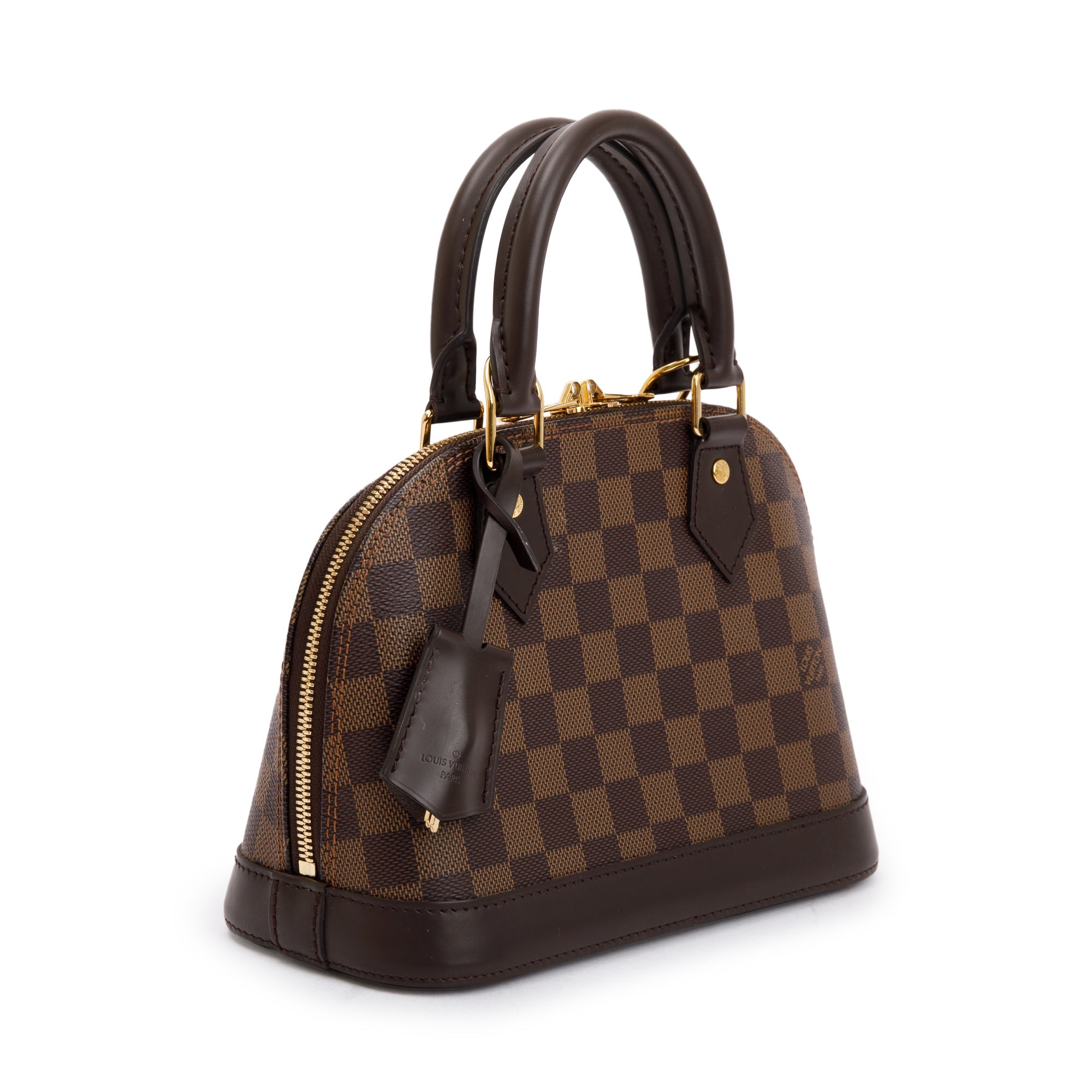 Louis Vuitton 2022 Damier Ebene Alma BB w/ Box & Strap