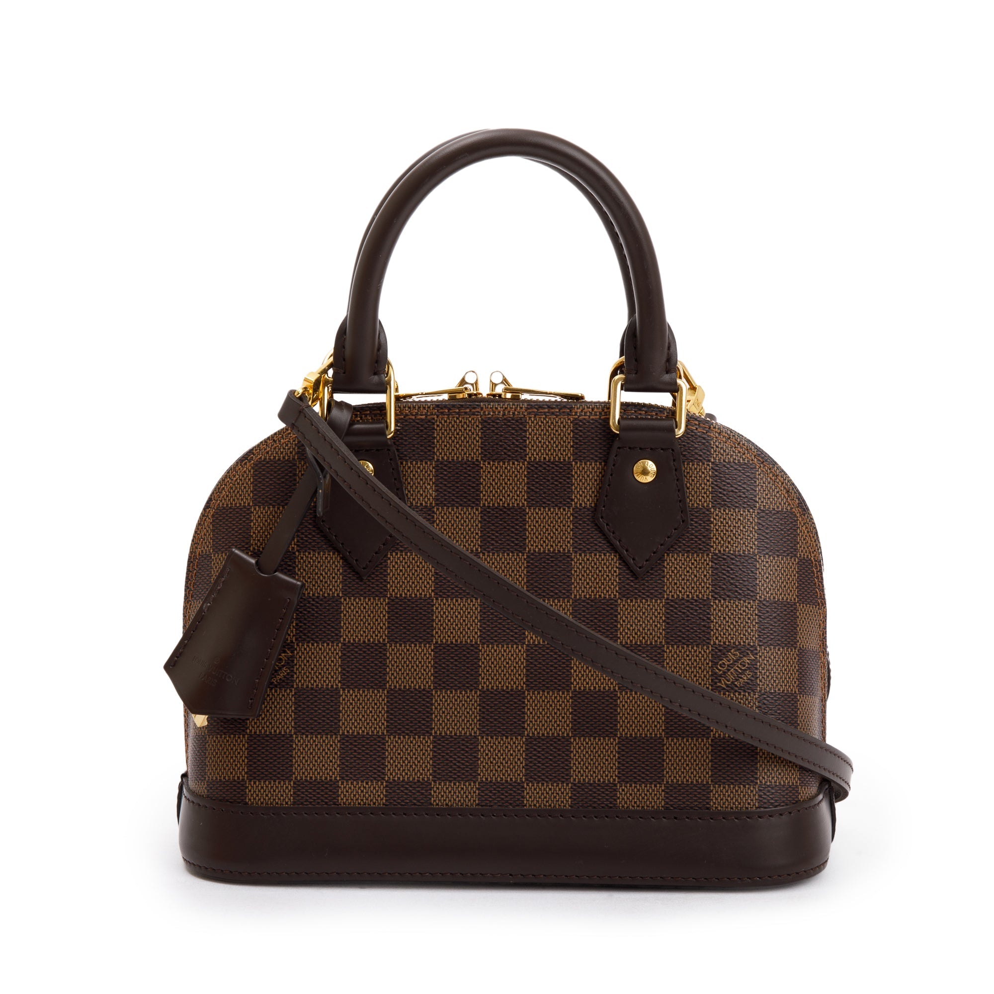 Louis Vuitton 2022 Damier Ebene Alma BB w/ Box & Strap