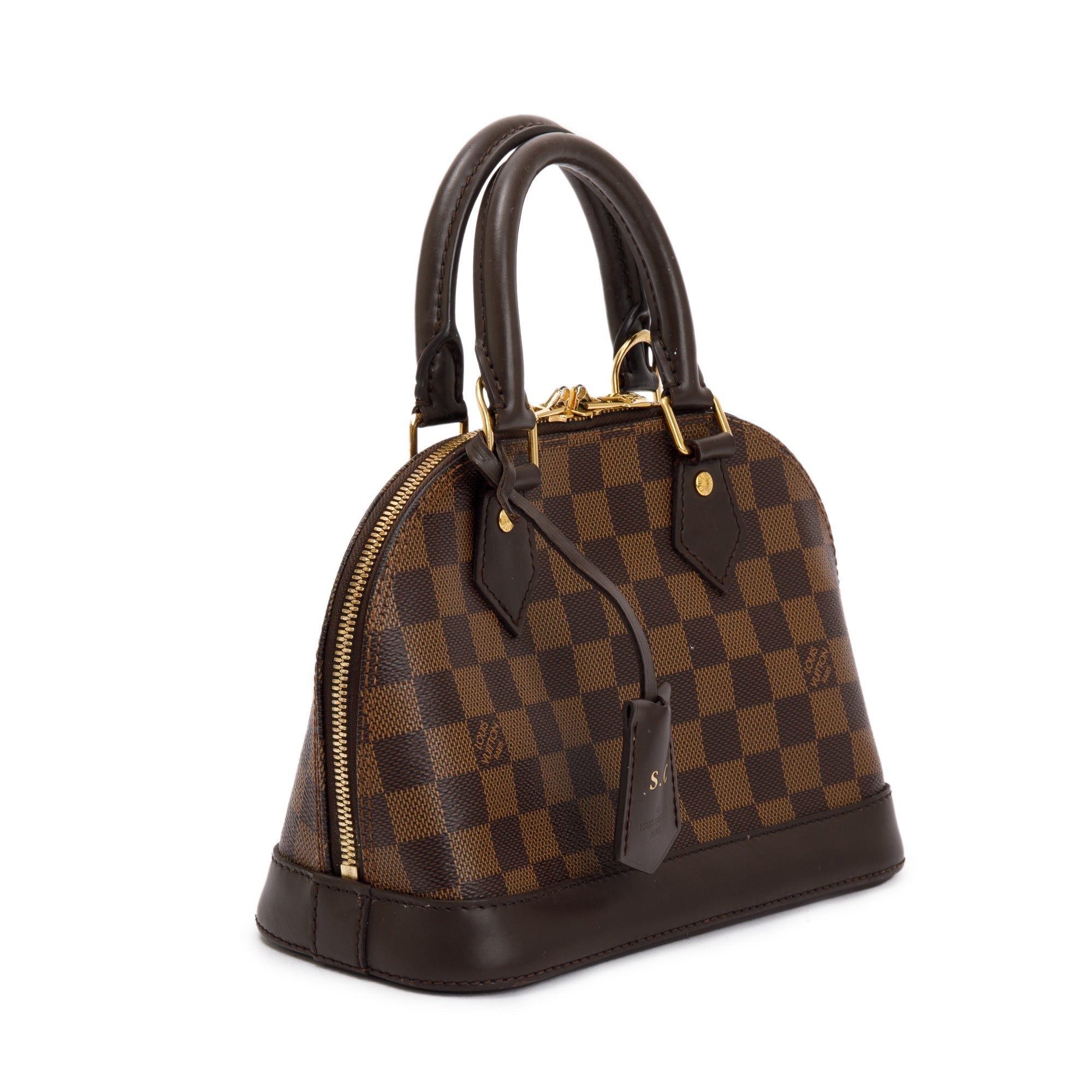 Louis Vuitton 2022 Damier Ebene Alma BB w/ Strap