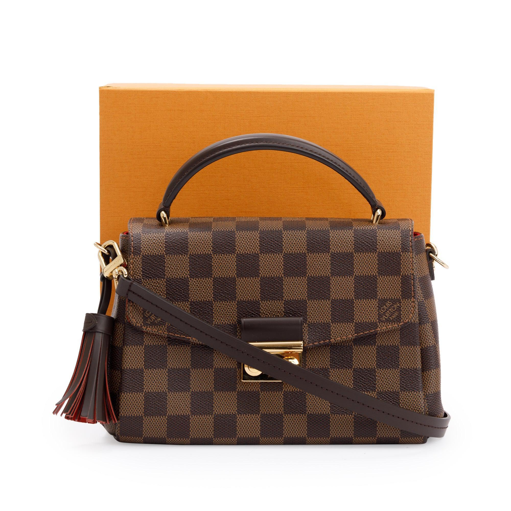 Louis Vuitton 2022 Damier Ebene Croisette w/ Box & Receipt