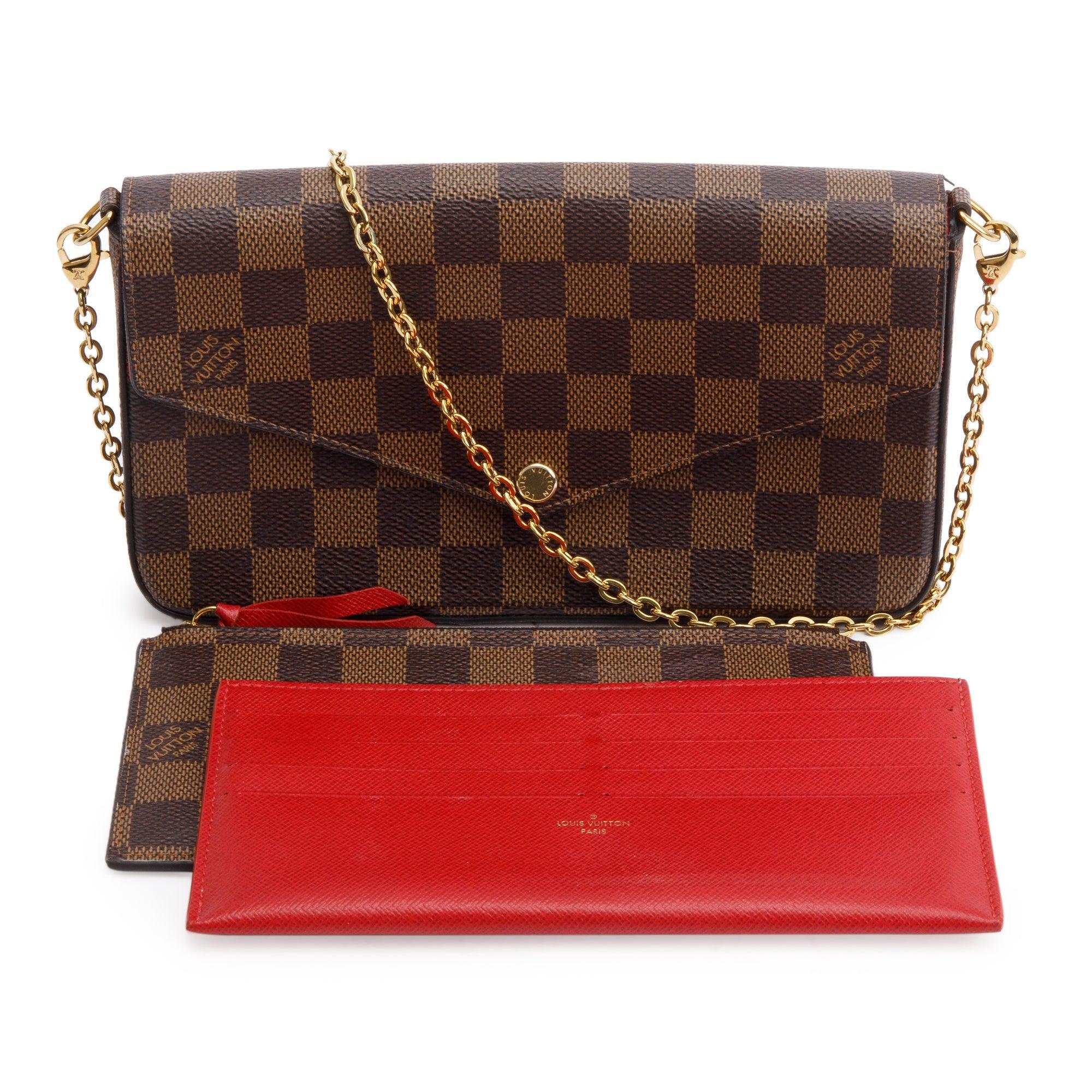 Louis Vuitton 2022 Damier Ebene Felicie Pochette w/ Inserts
