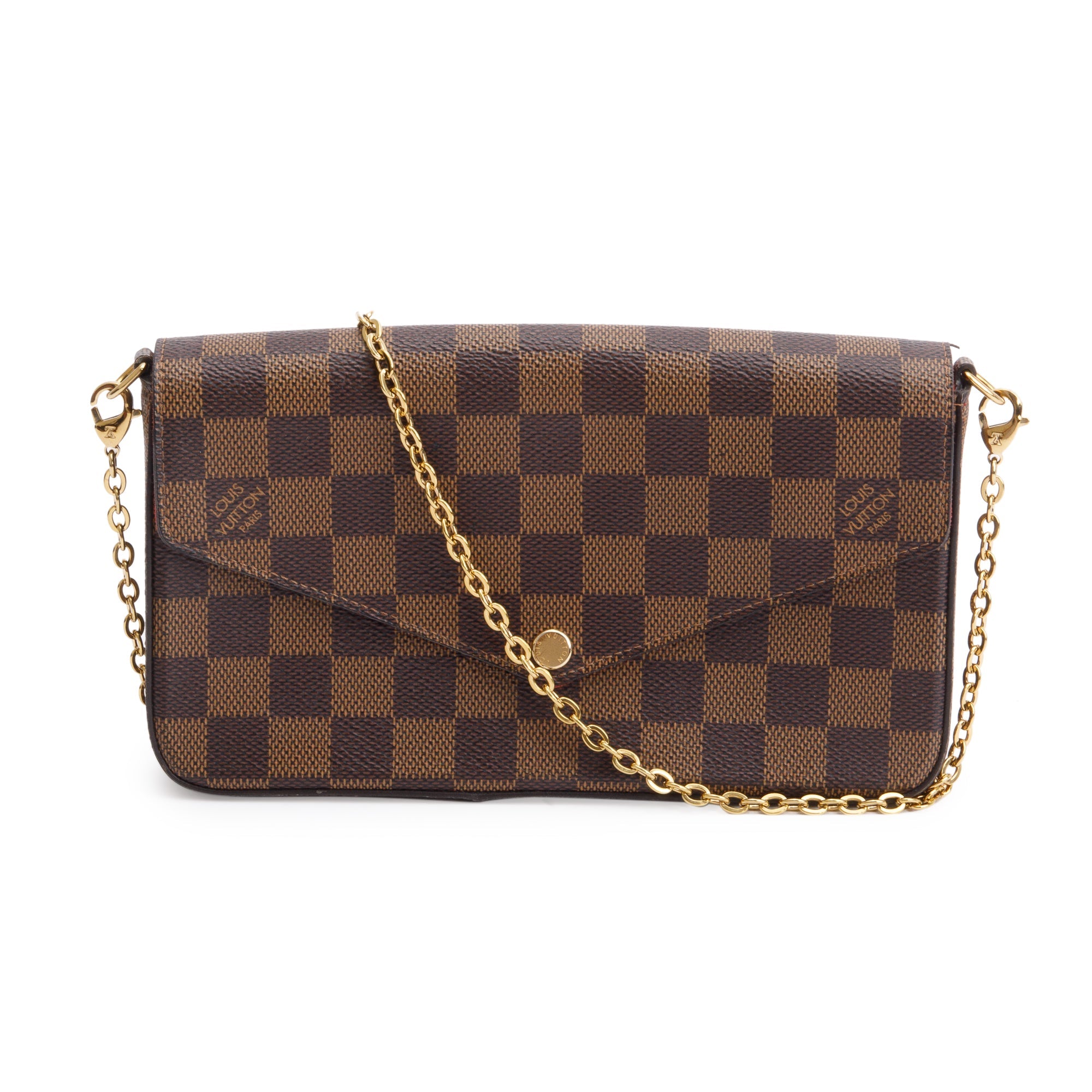 Louis Vuitton 2022 Damier Ebene Felicie Pochette w/ Inserts