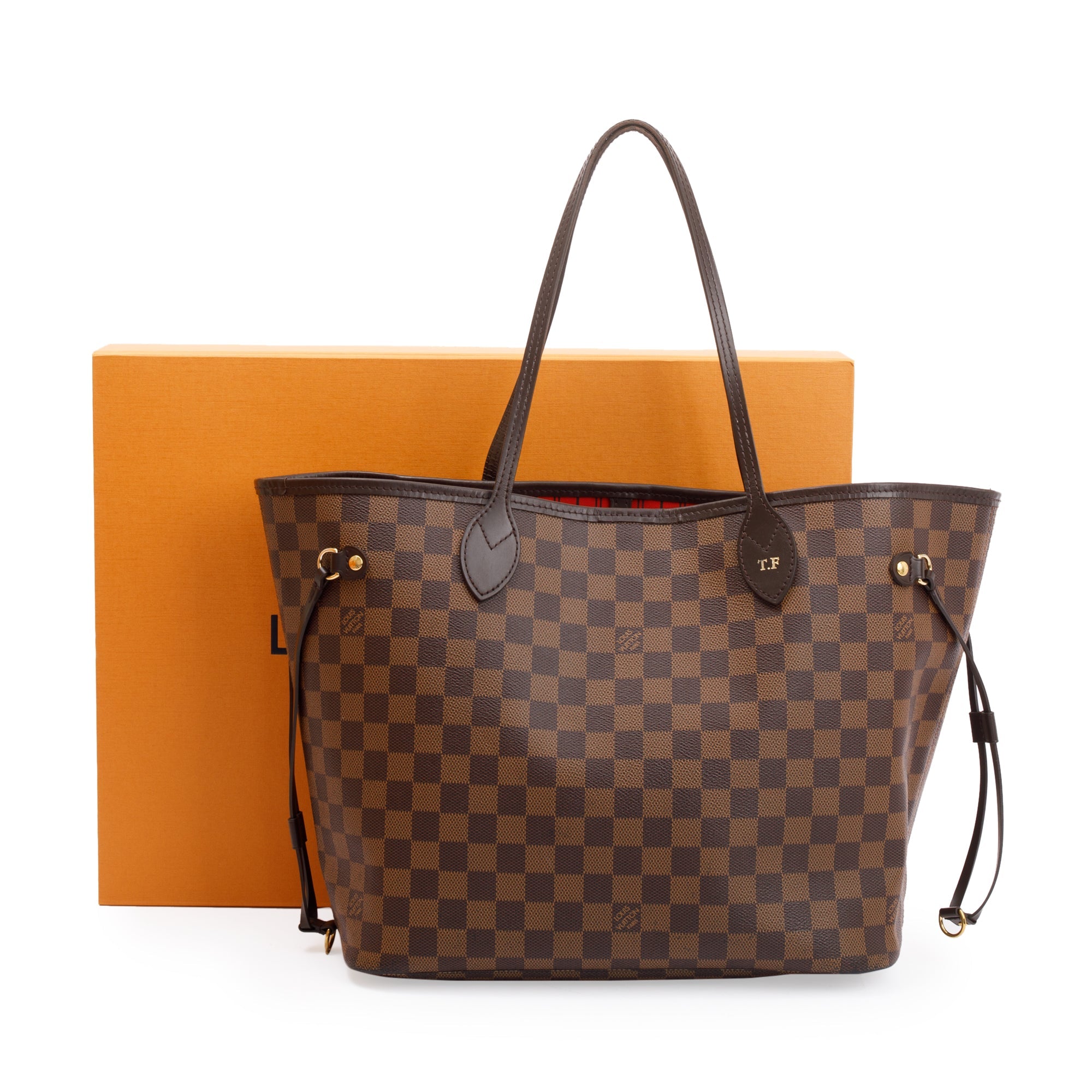 Louis Vuitton 2022 Damier Ebene Neverfull MM w/ Box & Receipt
