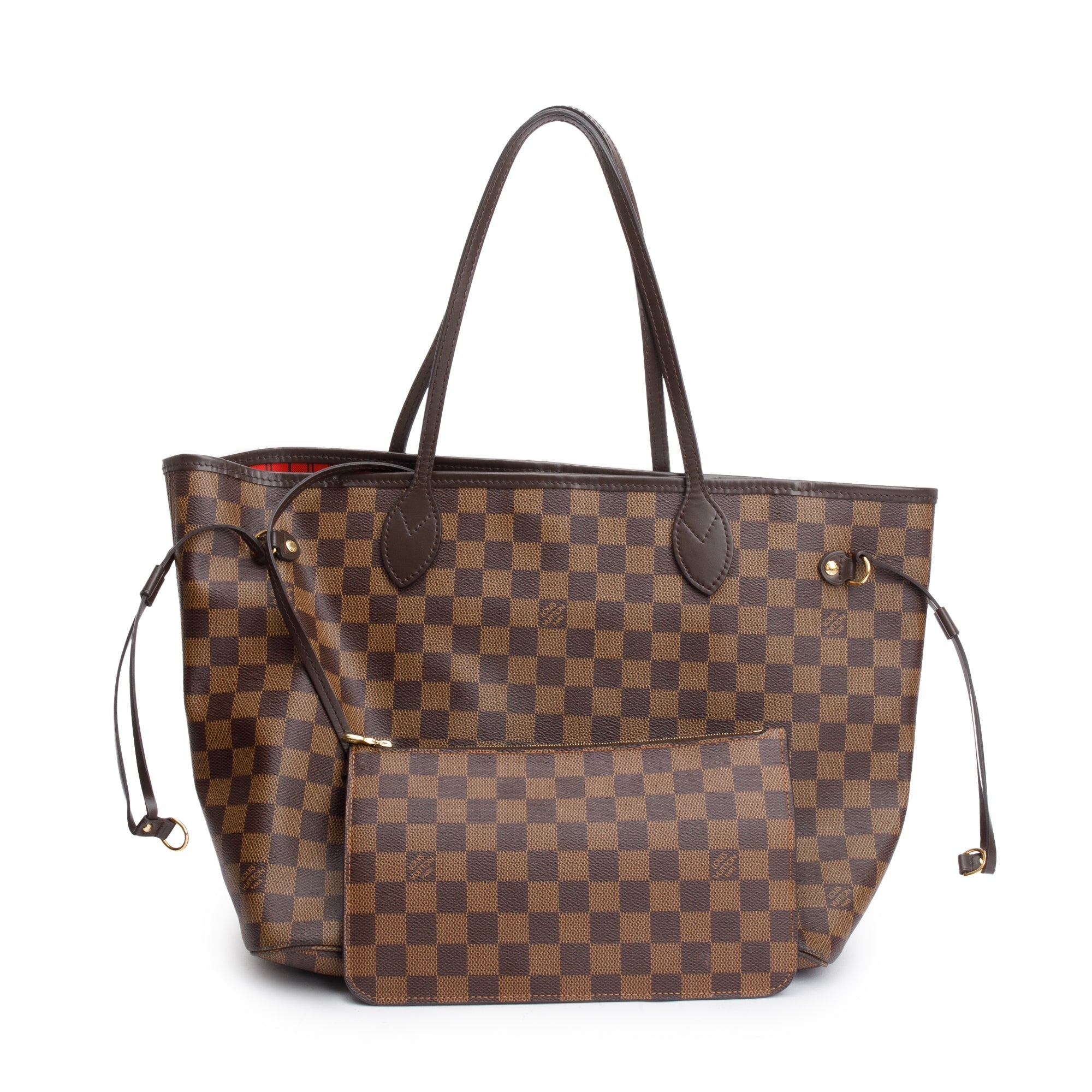 Louis Vuitton 2022 Damier Ebene Neverfull MM w/ Pouch