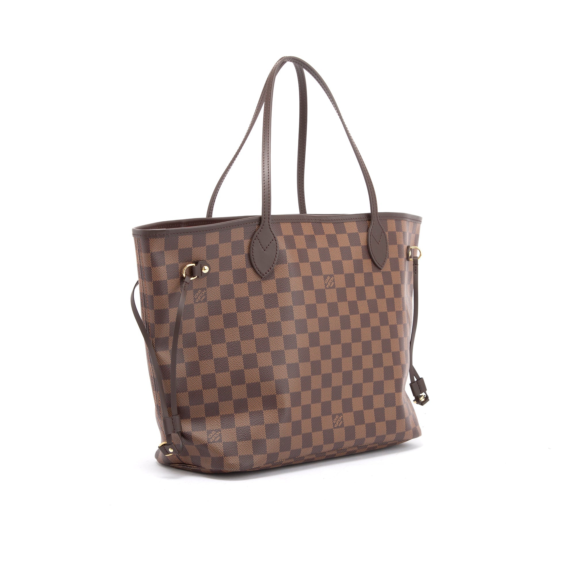 Louis Vuitton 2022 Damier Ebene Neverfull MM w/ Pouch & Box