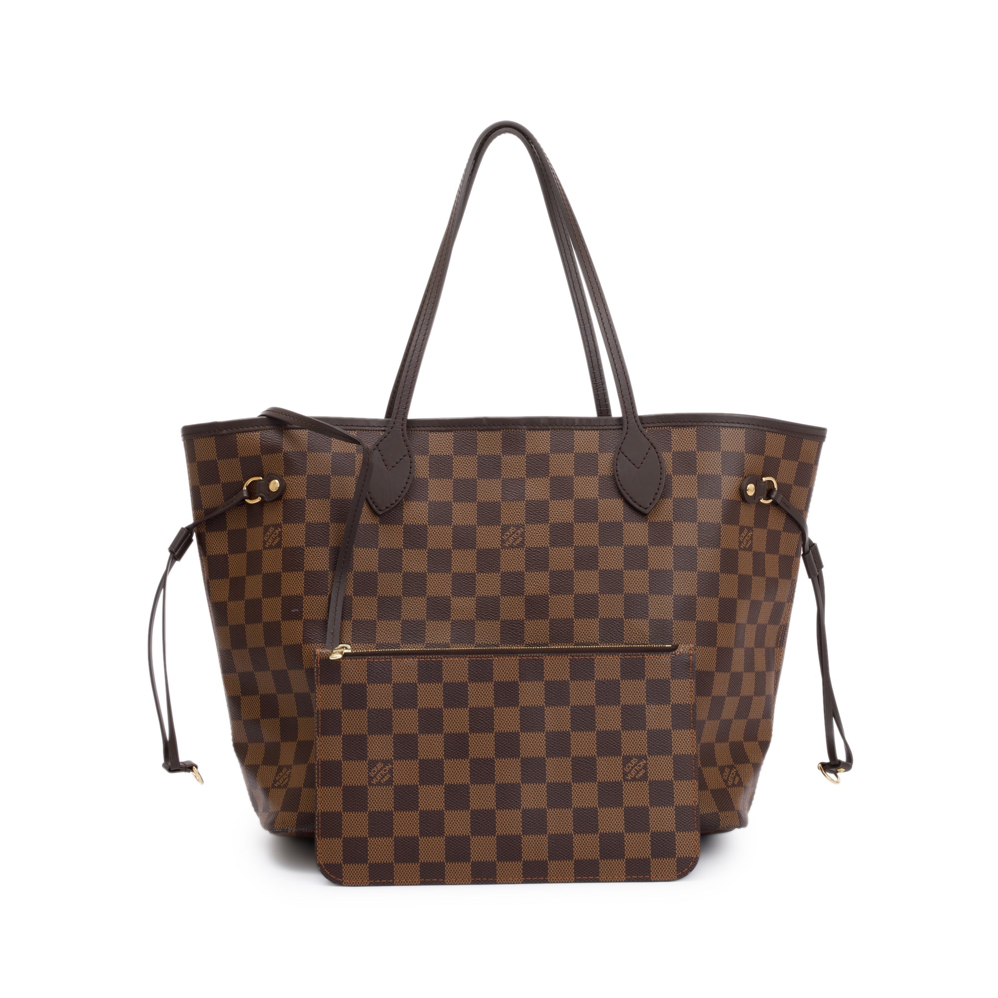 Louis Vuitton 2022 Damier Ebene Neverfull MM w/ Pouch