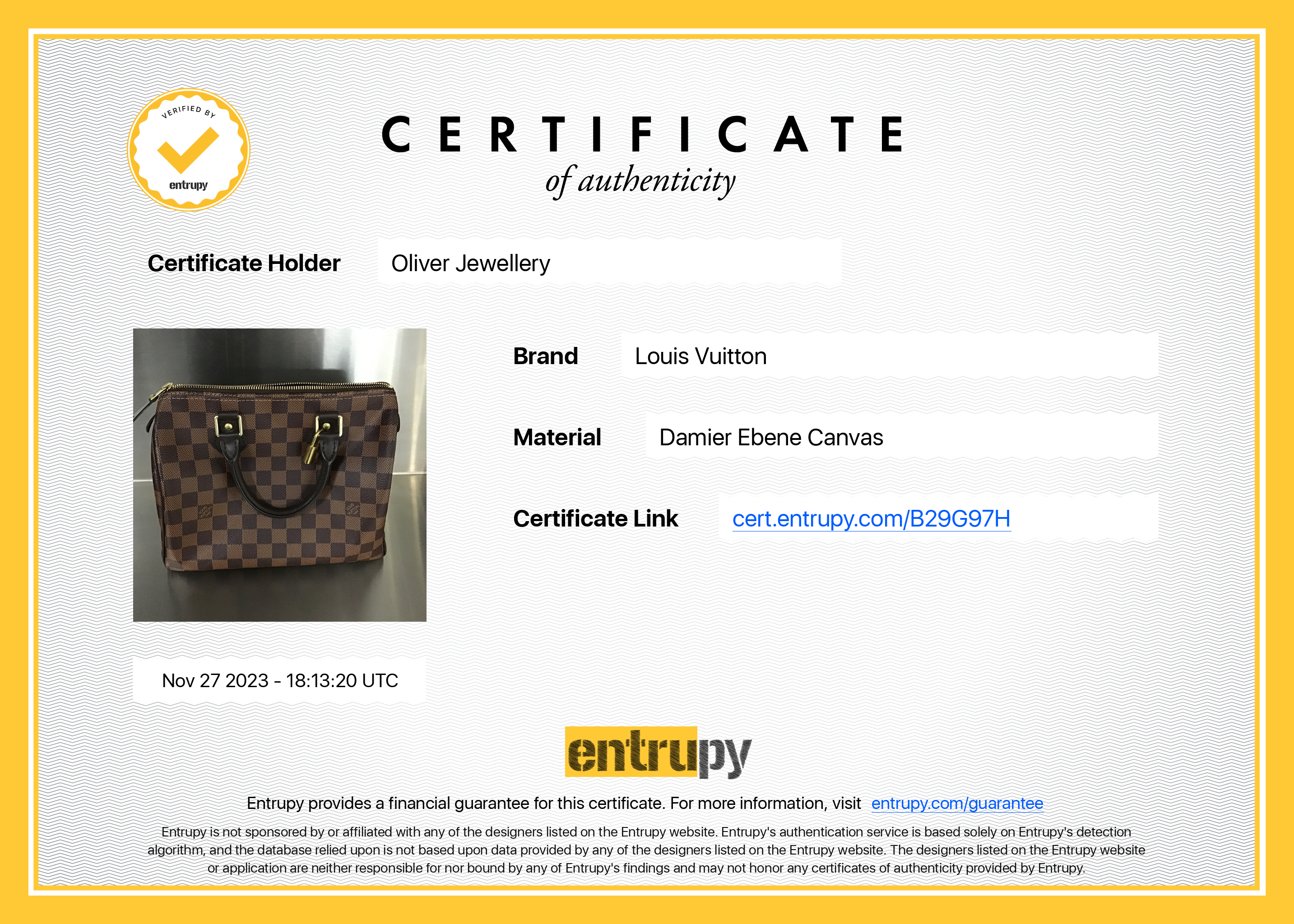 Louis Vuitton 2022 Damier Ebene Speedy 25