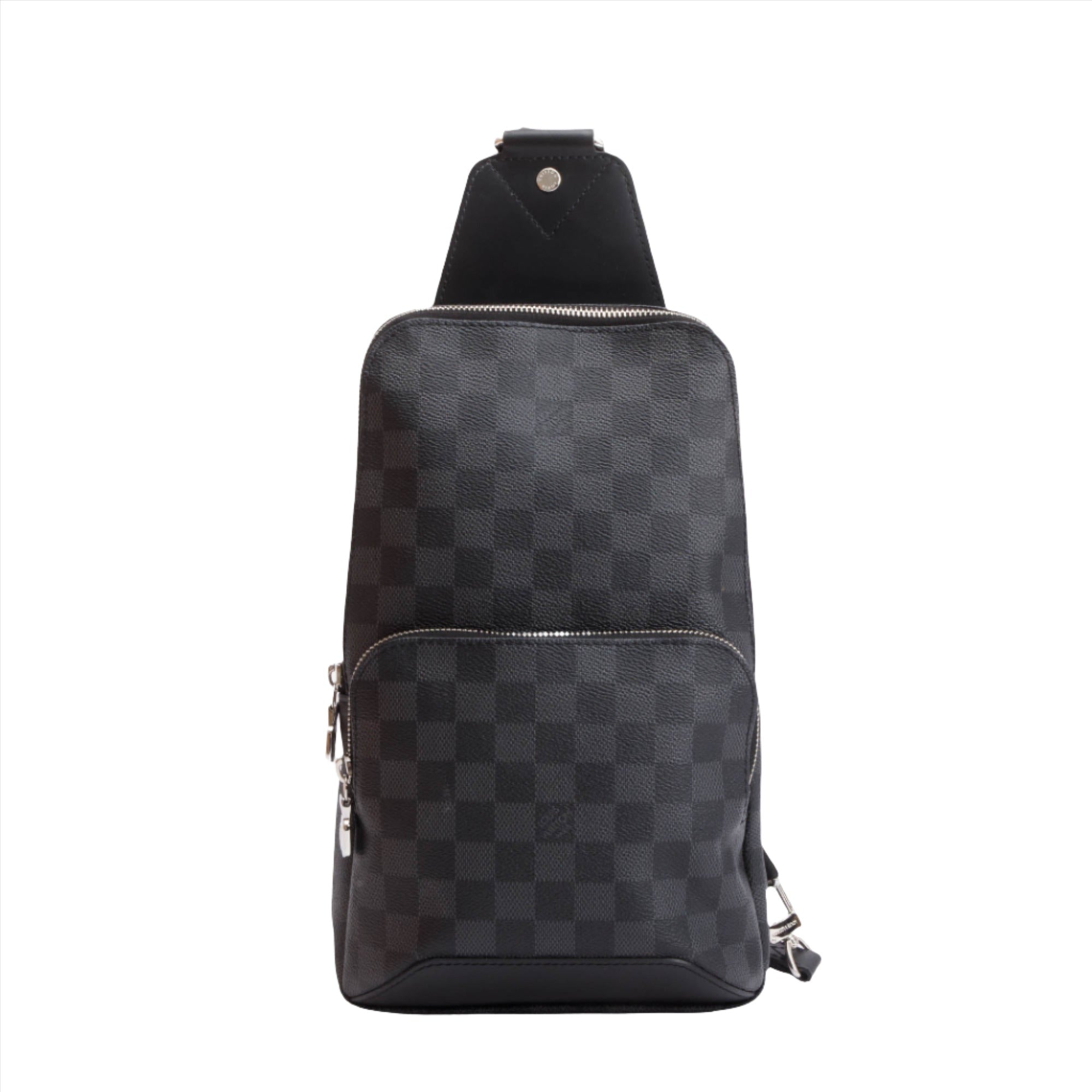 Louis Vuitton 2022 Damier Graphite Avenue Sling Bag w/ Box & Receipt