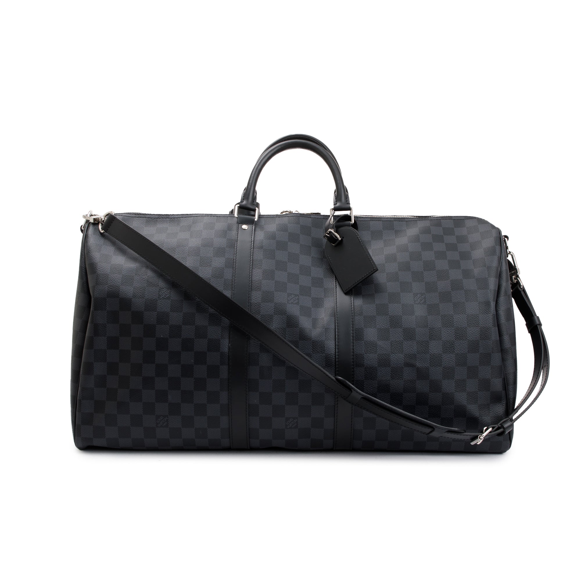 Louis Vuitton 2022 Damier Graphite Keepall Bandouliere 55 w/ Strap & Box