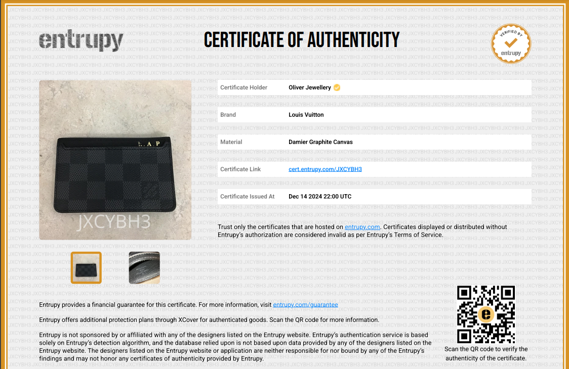 Louis Vuitton 2022 Damier Graphite Neo Porte-Cartes Card Holder w/ Box