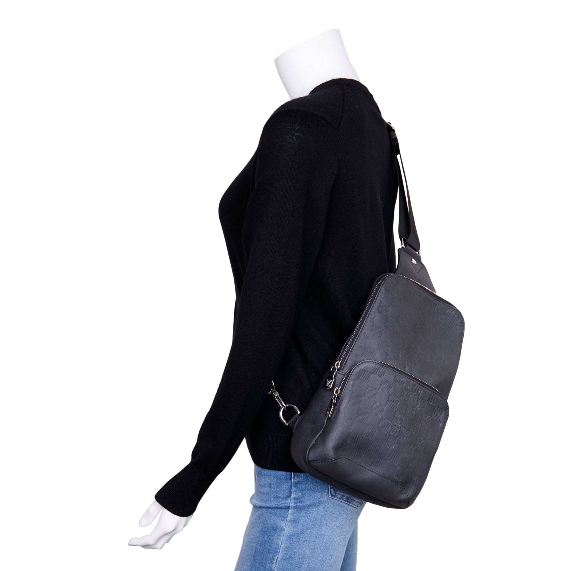 Louis Vuitton 2022 Damier Infini Leather Avenue Sling Bag