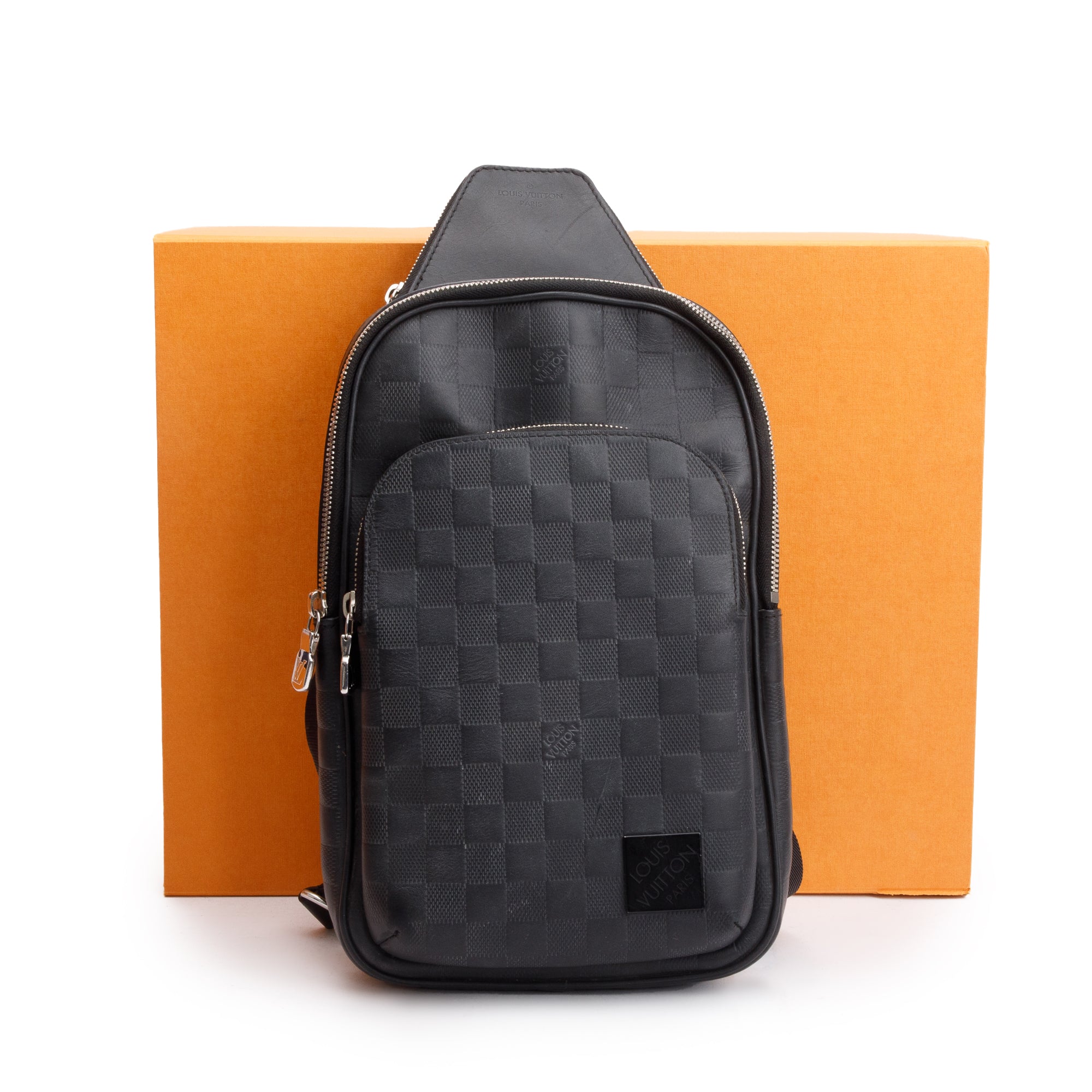Louis Vuitton 2022 Damier Infini Leather Avenue Sling Bag w/ Box