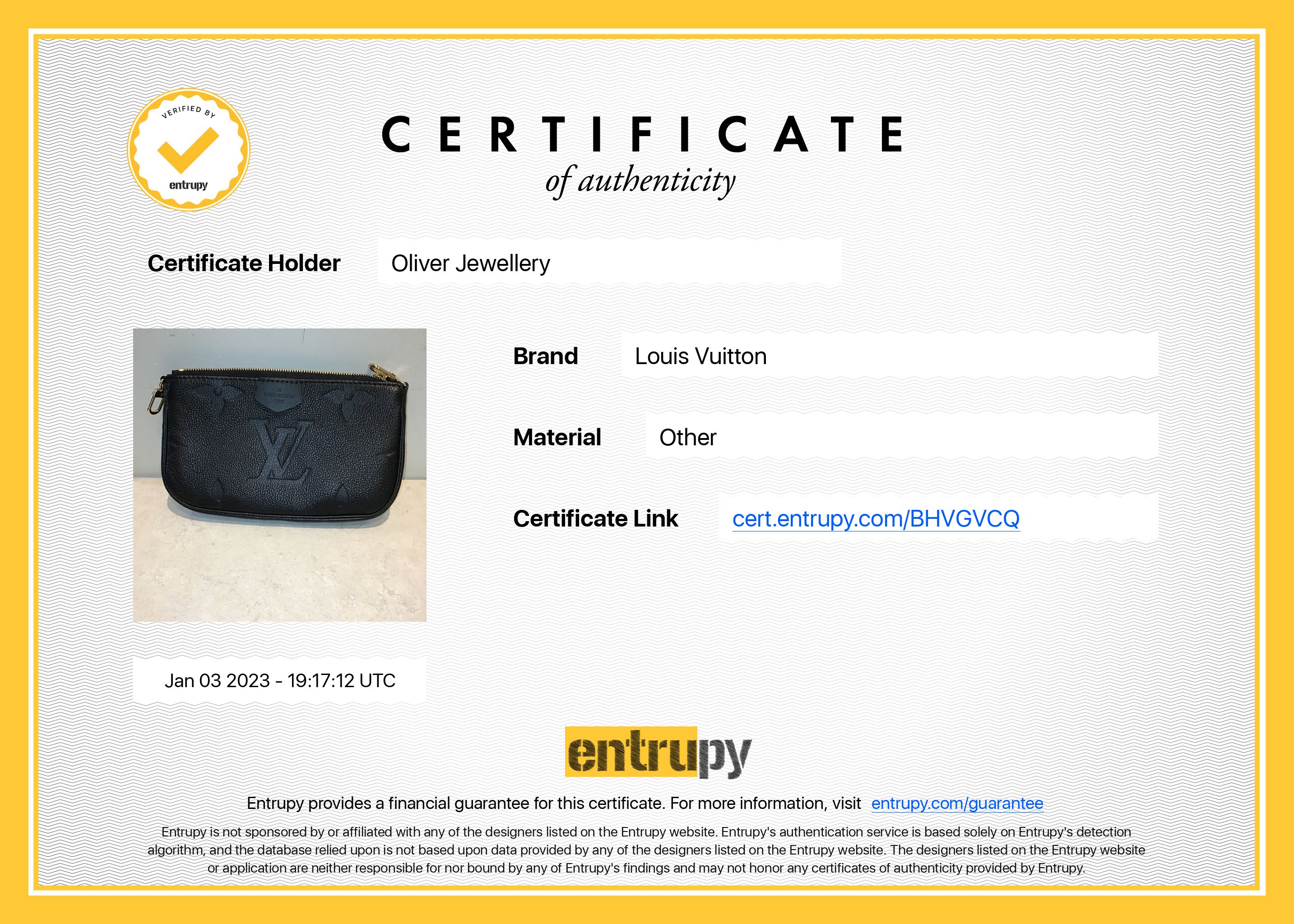 Louis Vuitton 2022 Empreinte Leather Multi-Pochette Accessoires w/ Box & Receipt