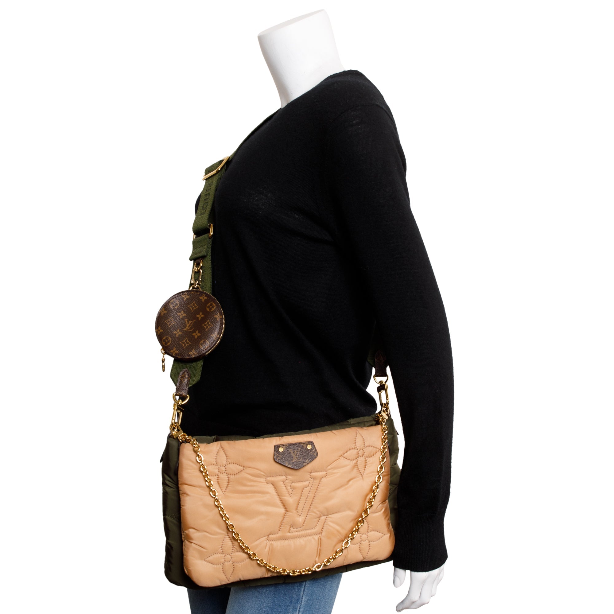 Louis Vuitton 2022 Green/Beige Econyl Nylon Maxi Multi-Pochette Accessoires