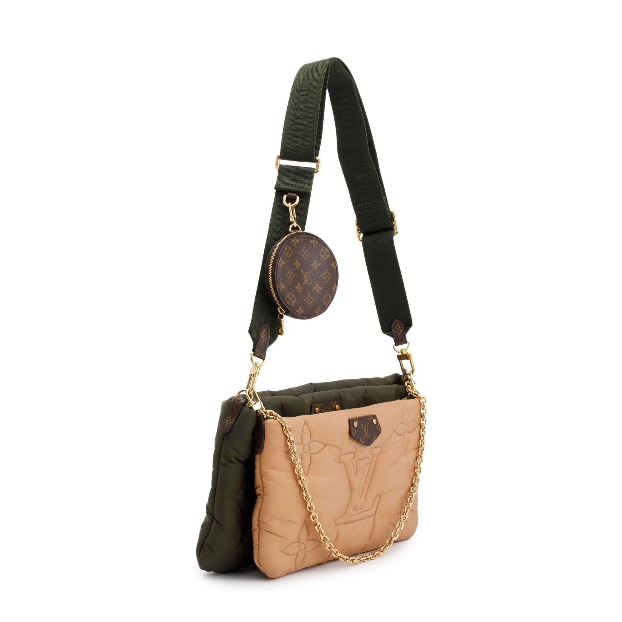 Louis Vuitton 2022 Green/Beige Econyl Nylon Maxi Multi-Pochette Accessoires