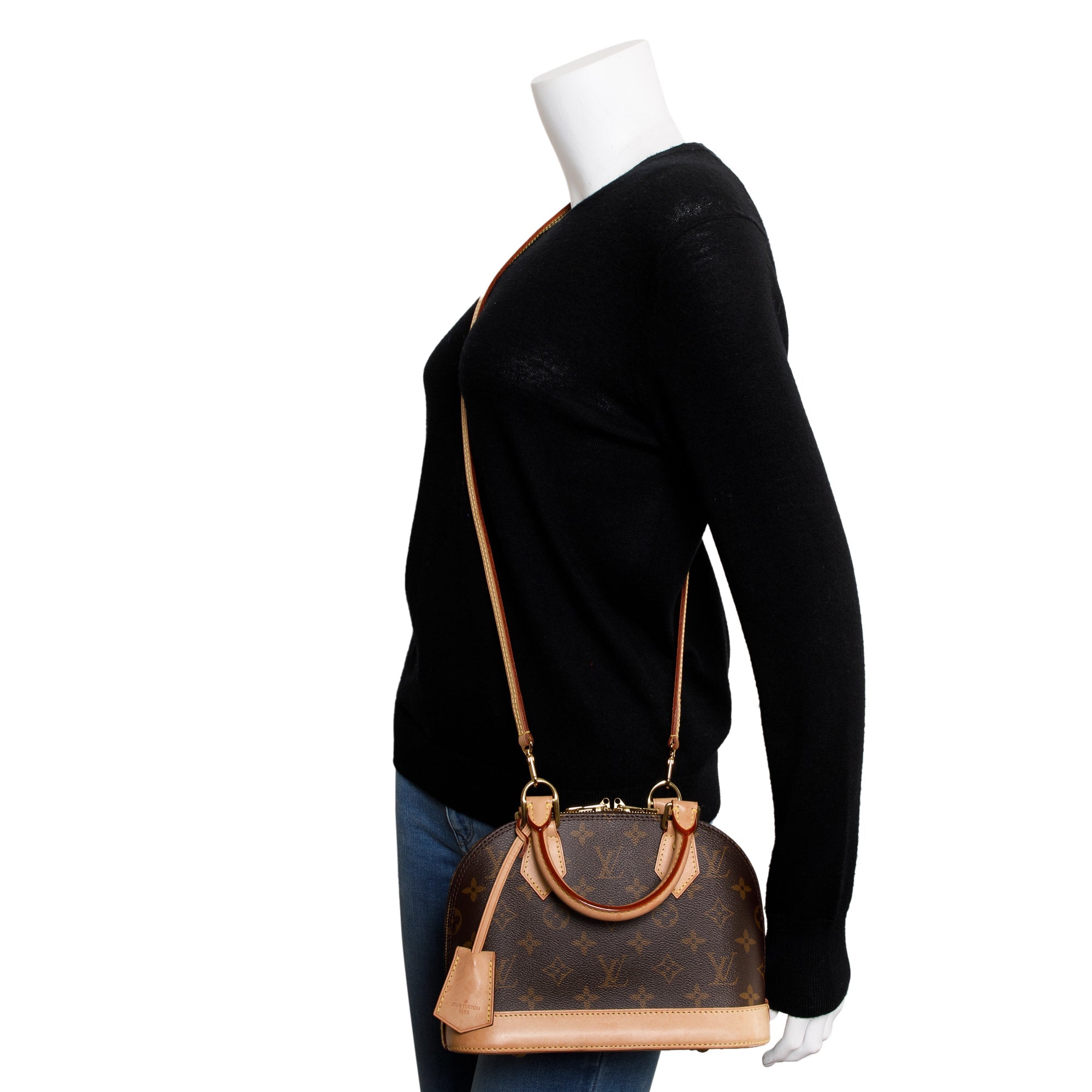 Louis Vuitton 2022 Monogram Alma BB w/ Strap & Box