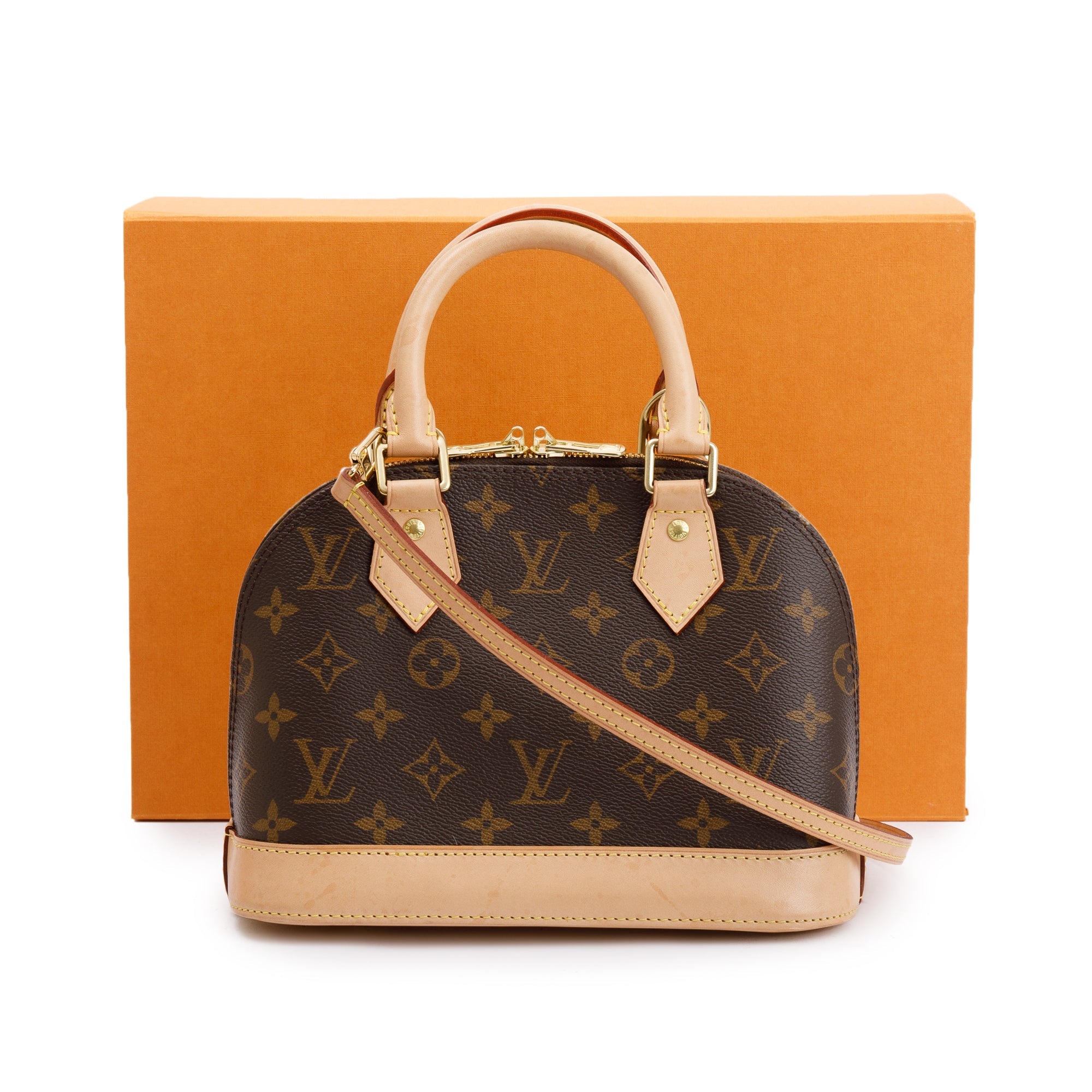 Louis Vuitton 2022 Monogram Alma BB w/ Strap & Box