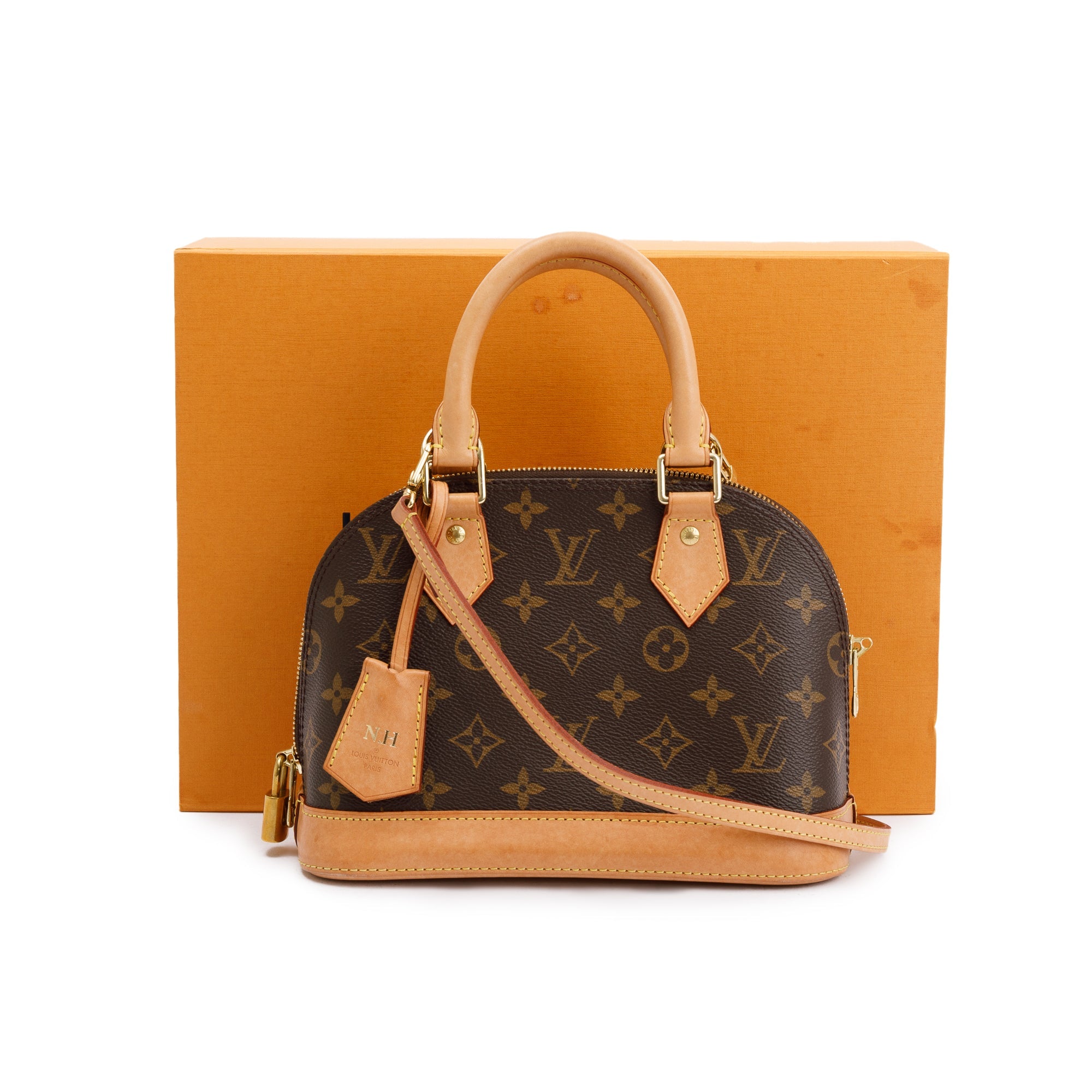 Louis Vuitton 2022 Monogram Alma BB w/ Strap, Box & Receipt