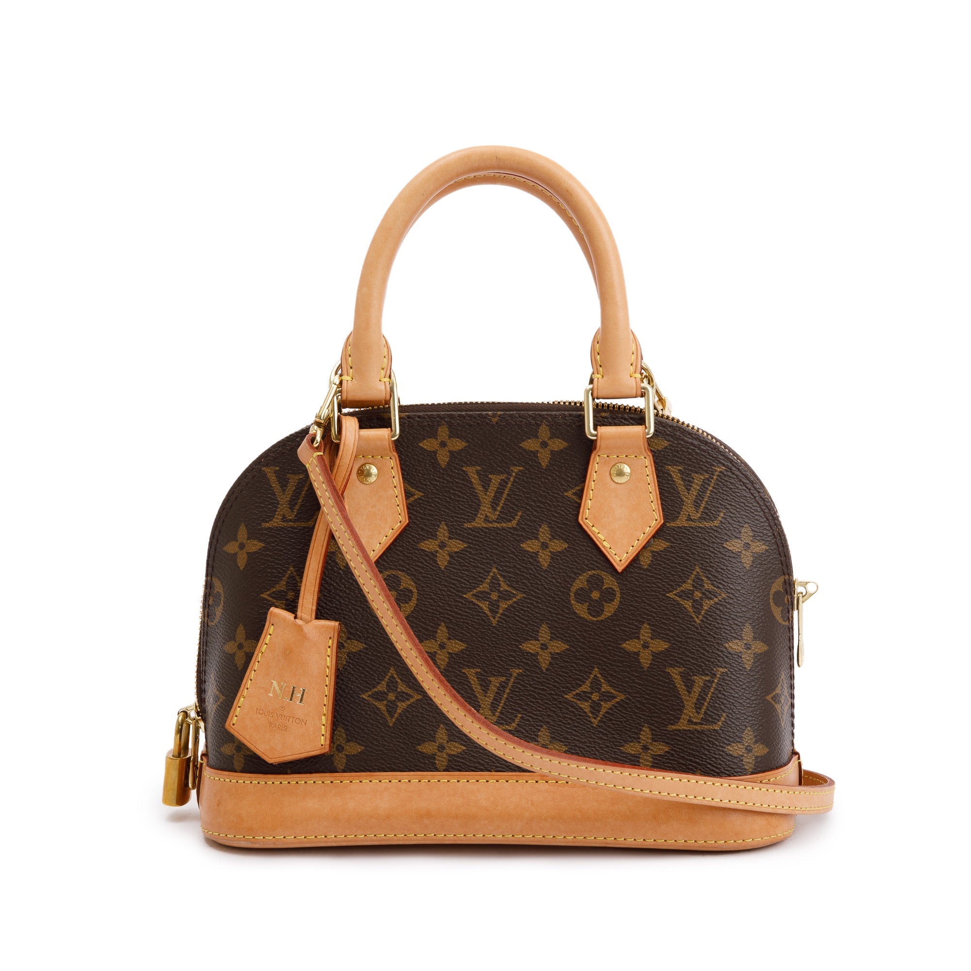 Louis Vuitton 2022 Monogram Alma BB w/ Strap, Box & Receipt
