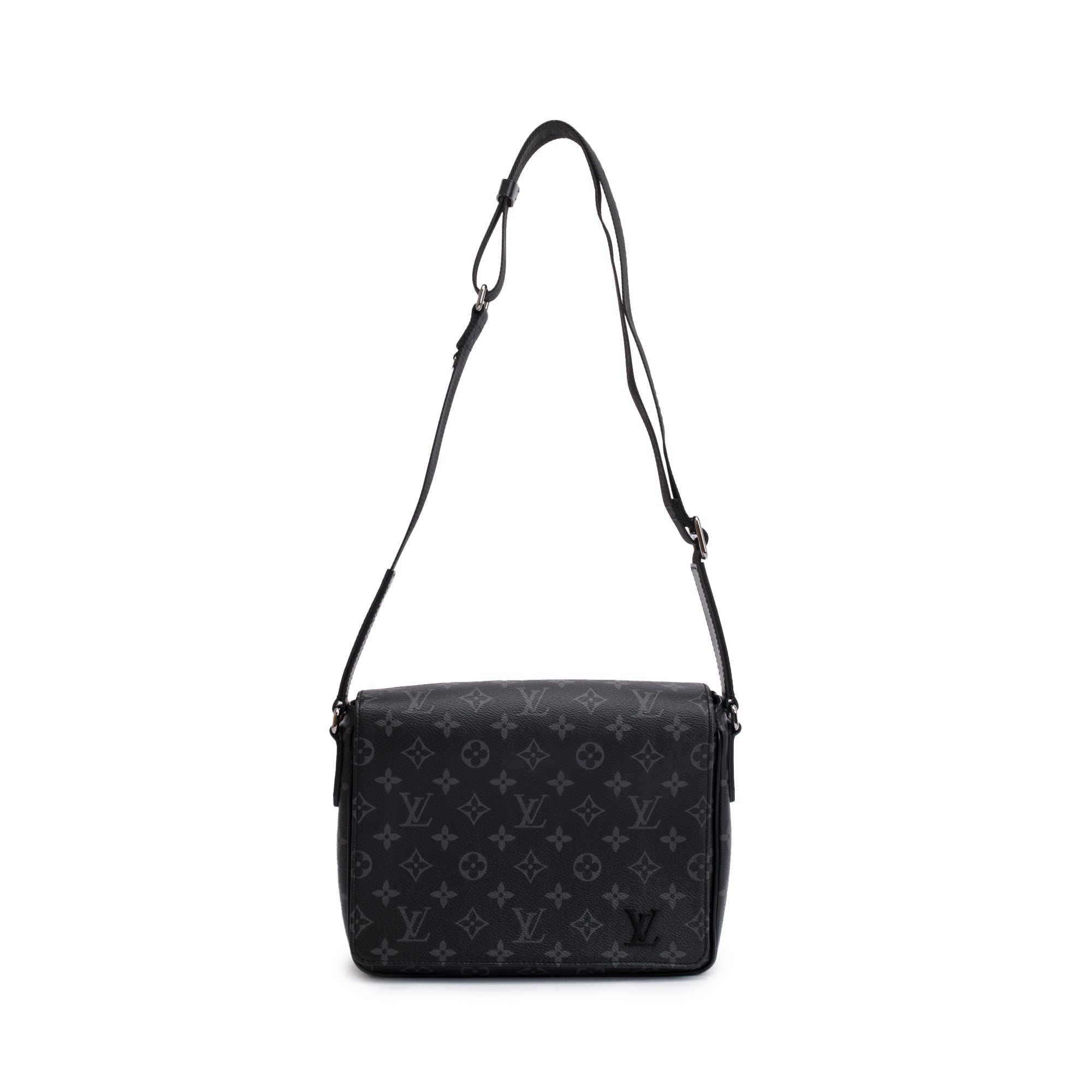 Louis Vuitton 2022 Monogram Eclipse District PM Bag w/ Box
