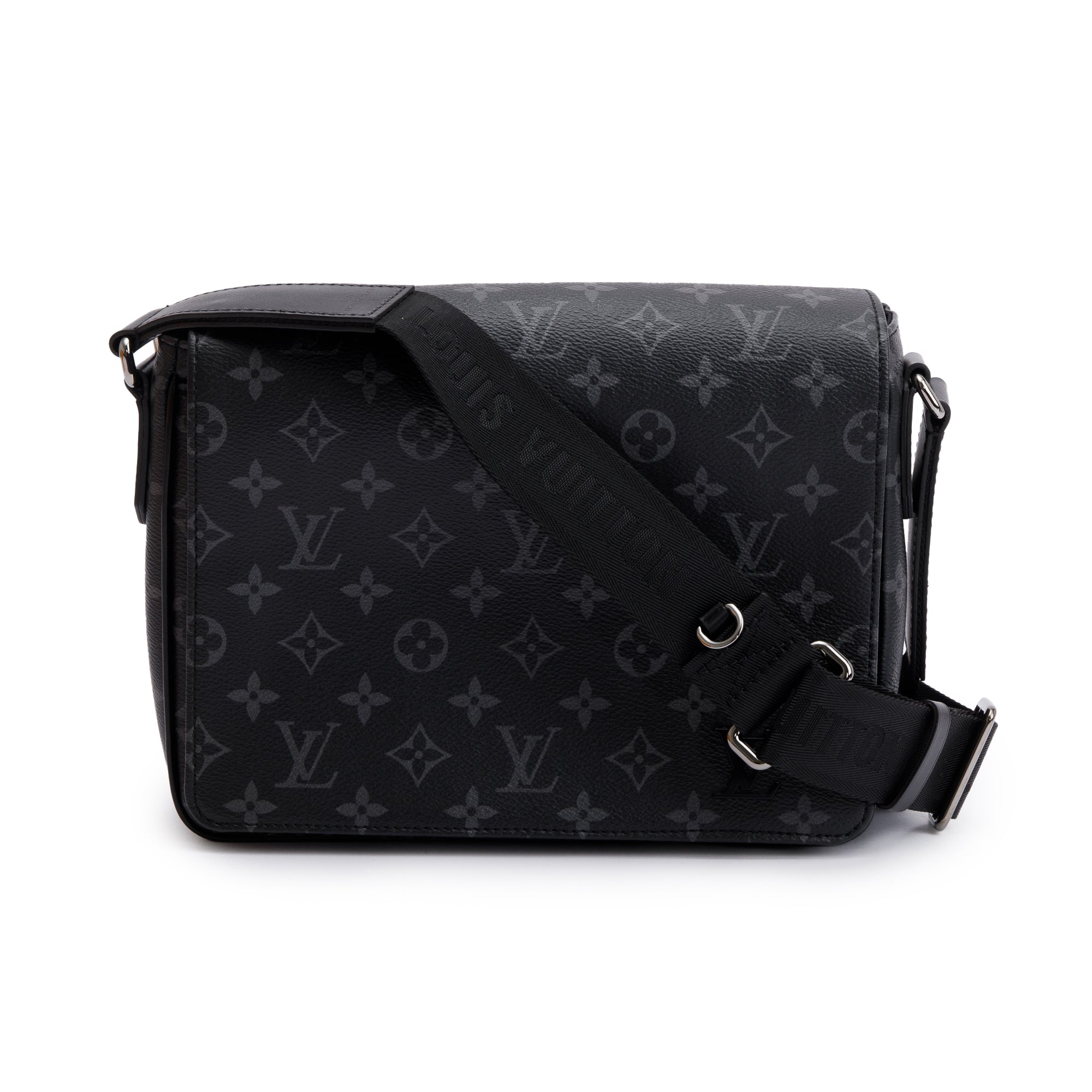 Louis Vuitton 2022 Monogram Eclipse District PM Bag w/ Box
