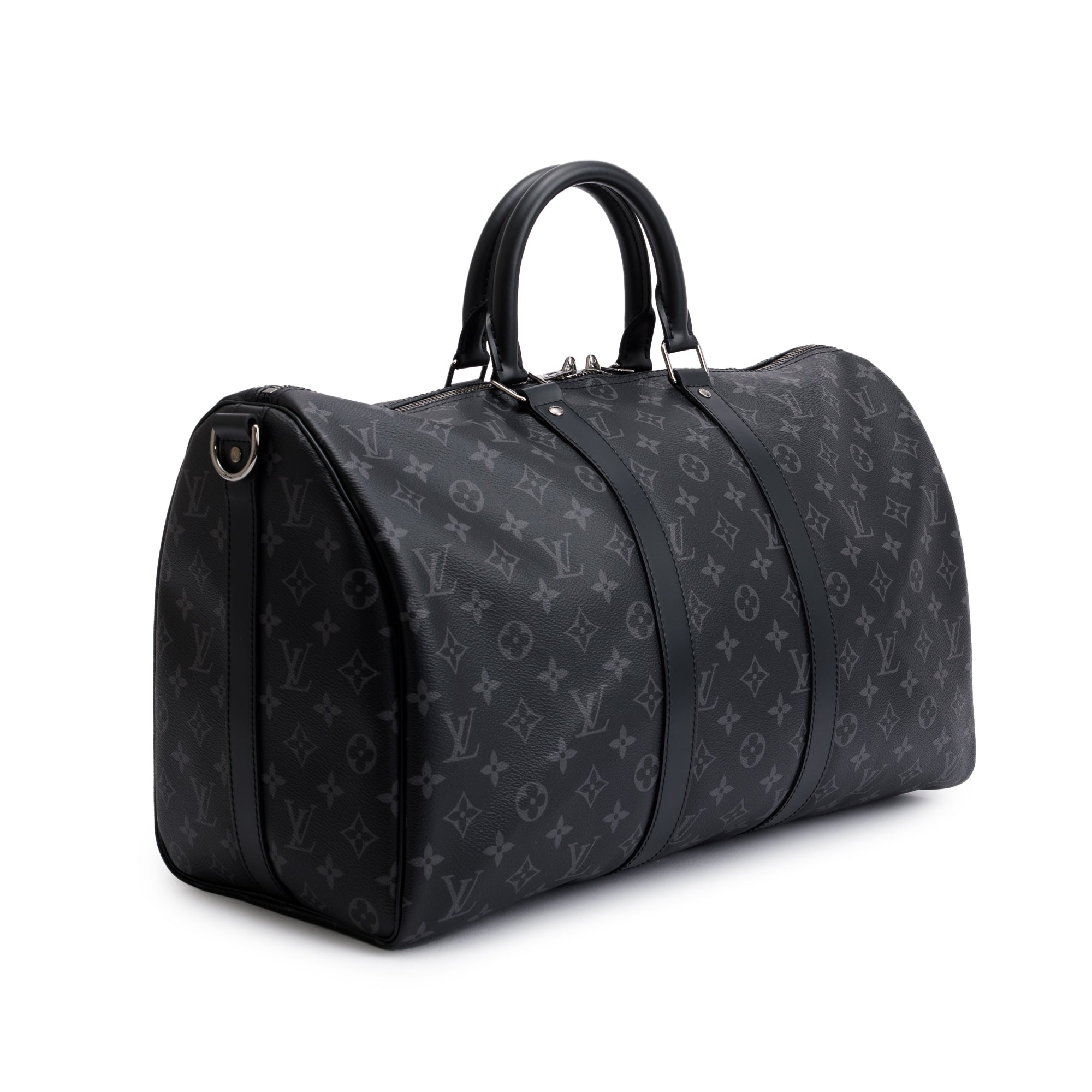 Louis Vuitton 2022 Monogram Eclipse Keepall Bandouliere 45 w/ Box