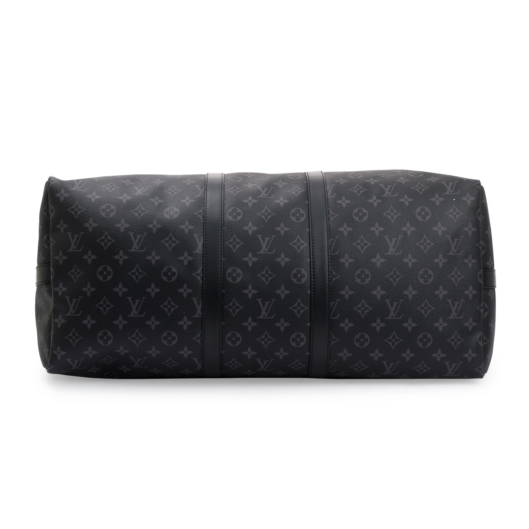 Louis Vuitton 2022 Monogram Eclipse Keepall Bandouliere 55 w/ Strap