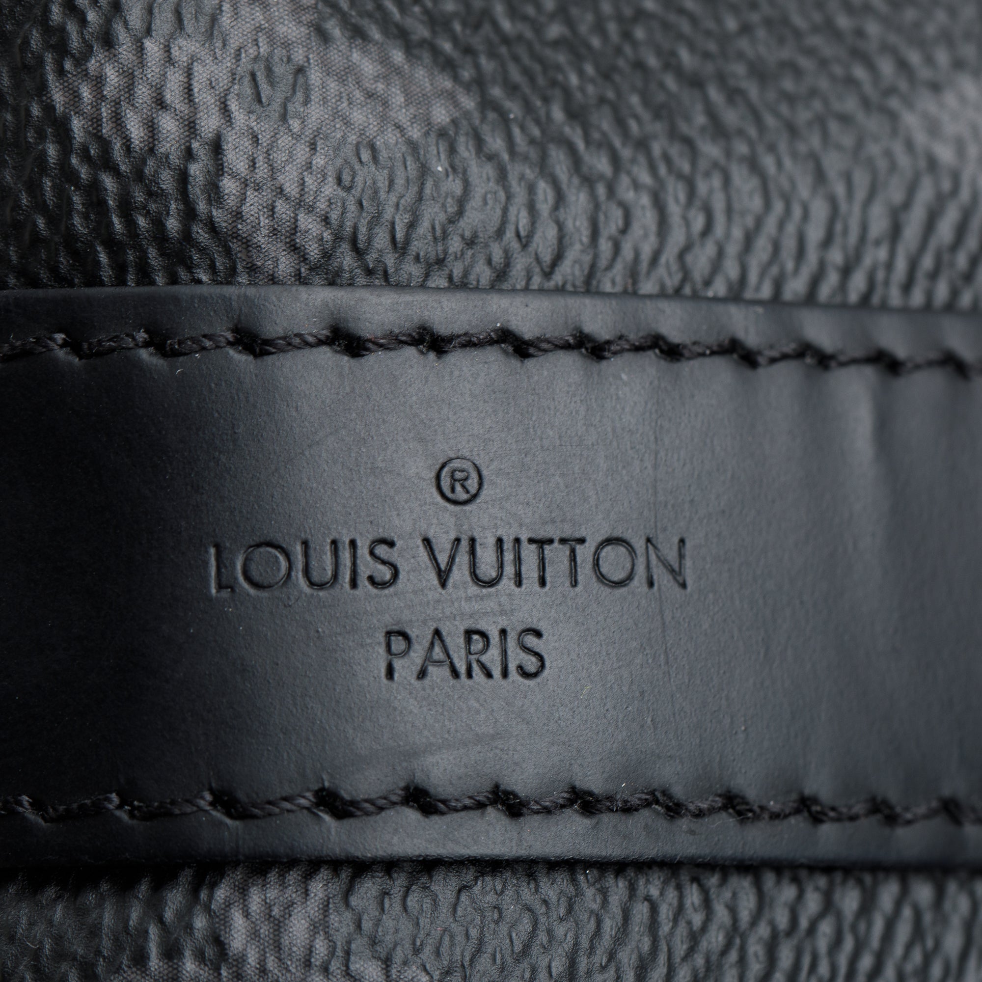 Louis Vuitton 2022 Monogram Eclipse Keepall Bandouliere 55 w/ Strap & Box