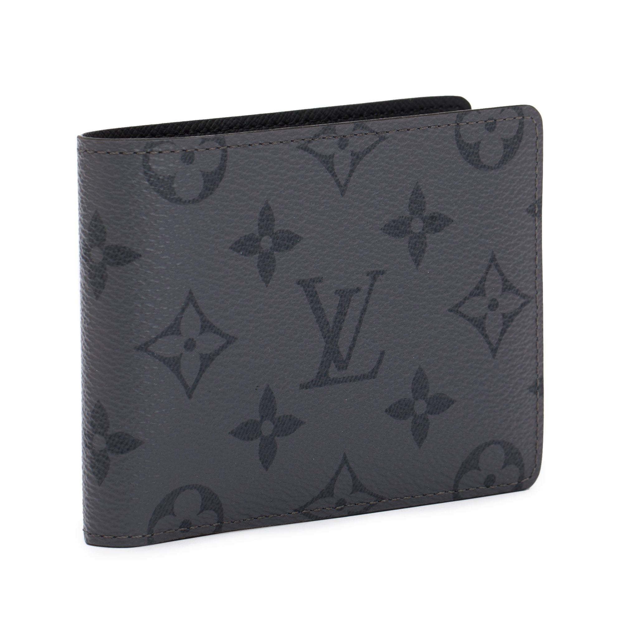 Louis Vuitton 2022 Monogram Eclipse Reverse Slender Wallet