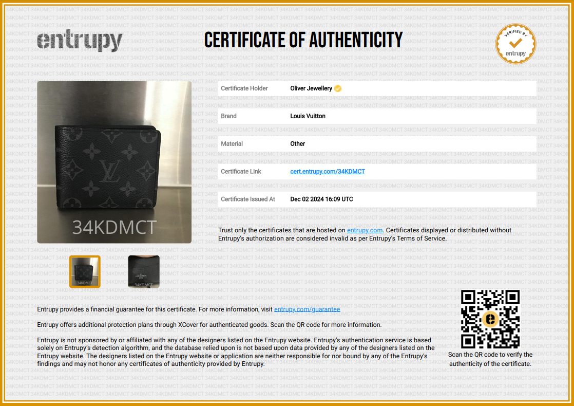Louis Vuitton 2022 Monogram Eclipse Slender Wallet w/ Box