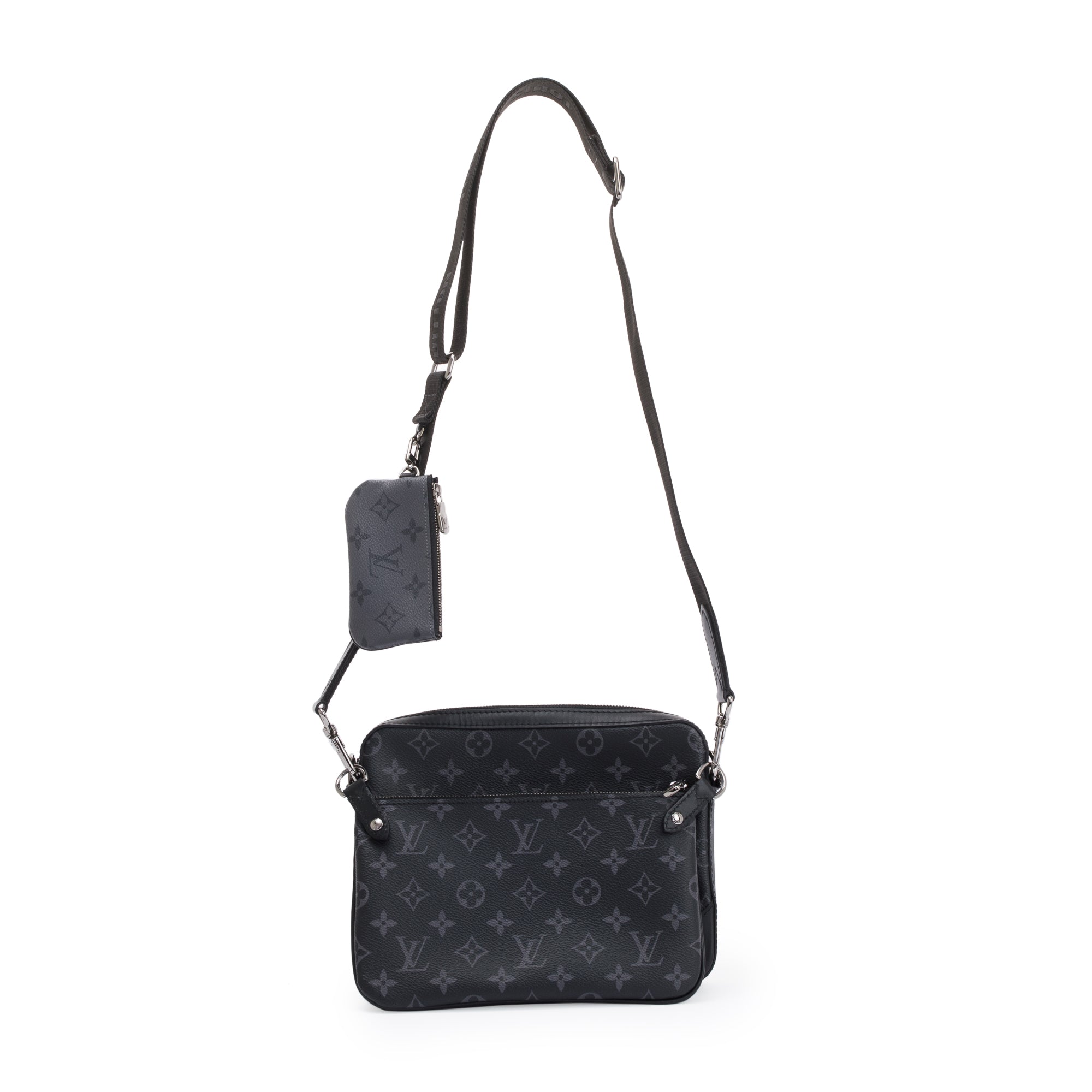 Louis Vuitton 2022 Monogram Eclipse Trio Messenger Bag w/ Box